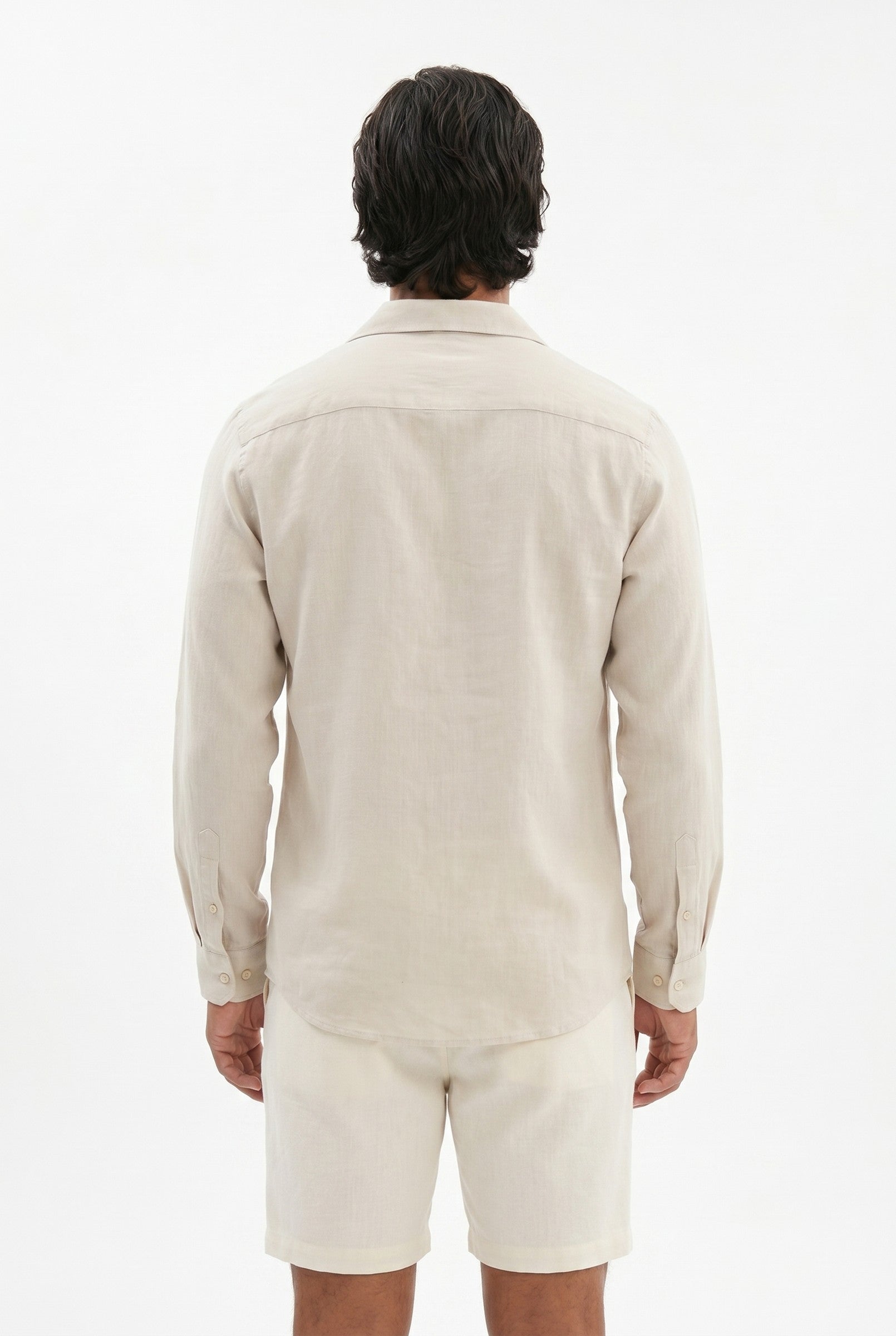 Men's Stretch Linen Blend Cuban Collar Shirt | Blackstone London