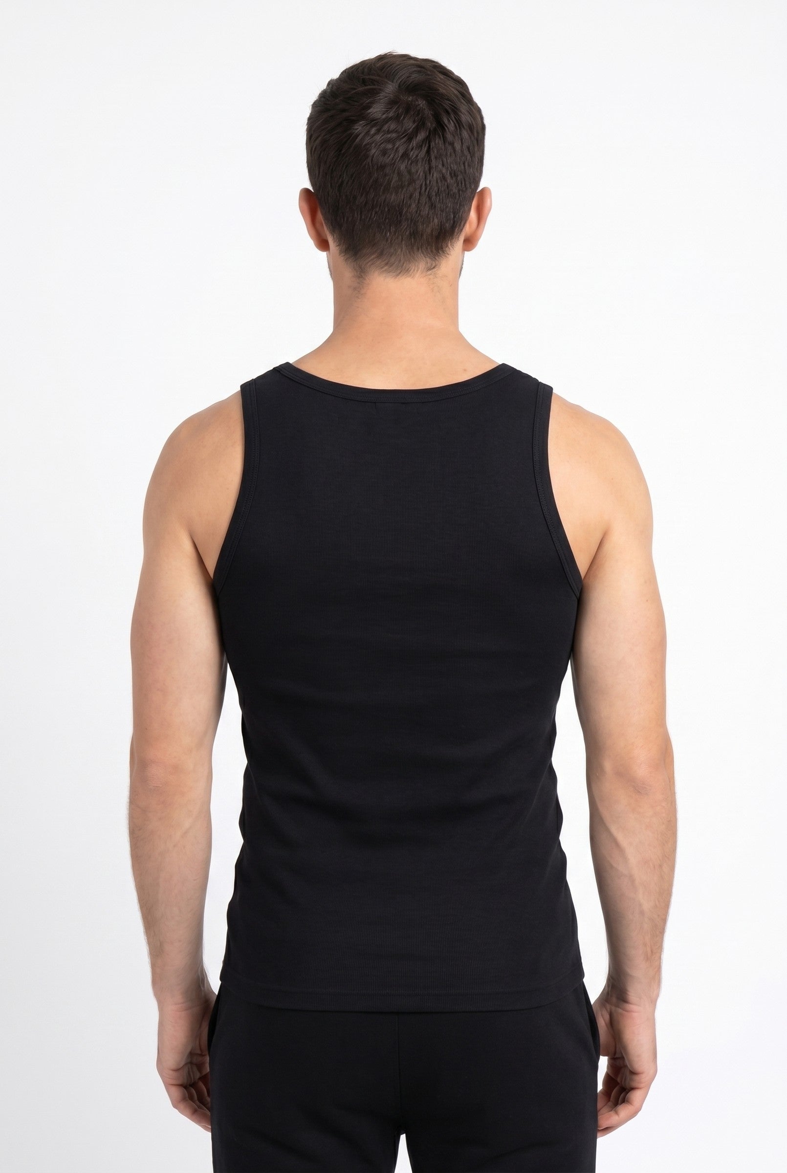 Men's Ribbed Cotton Tank Top | Blackstone London