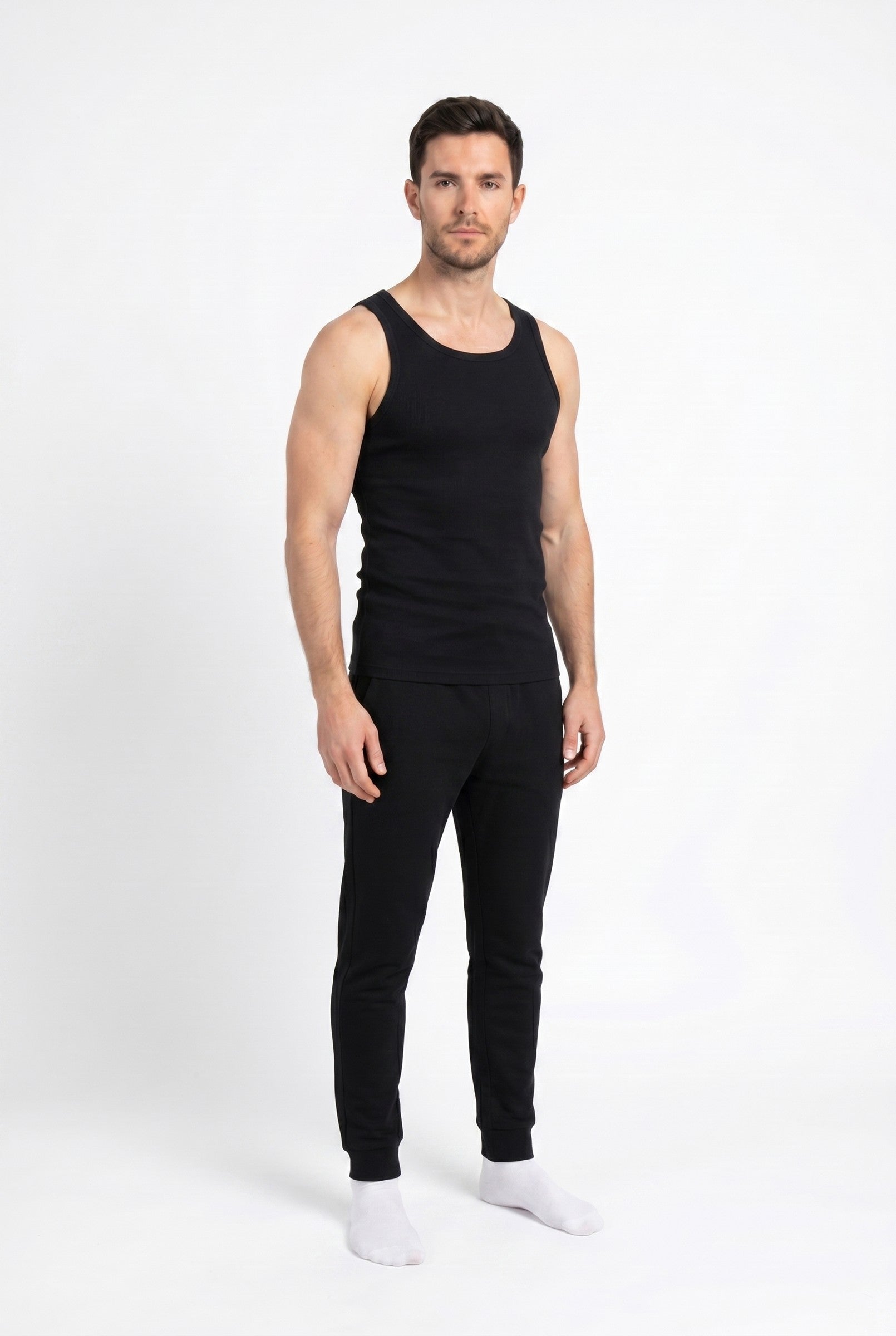 Men's Ribbed Cotton Tank Top | Blackstone London