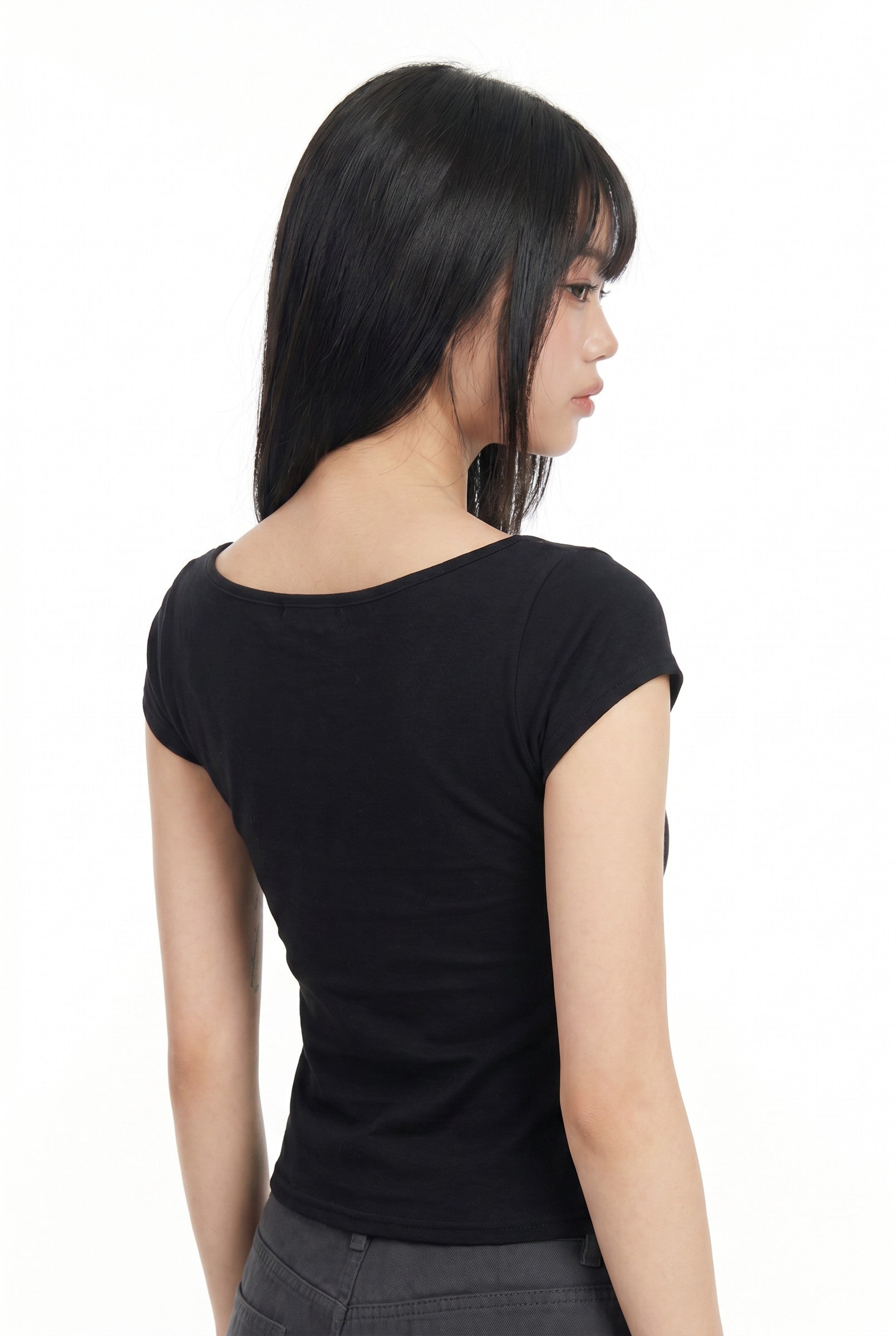 Women's Cat Graphic Off Shoulder Crop Top | Blackstone London