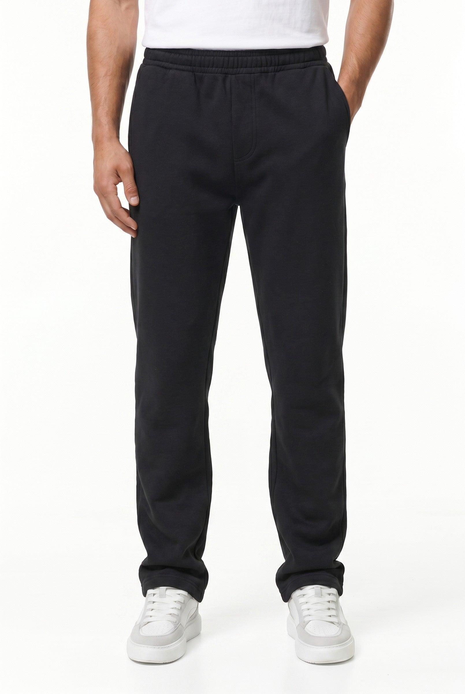 Men's Relaxed Fit Open Hem Joggers | Blackstone London
