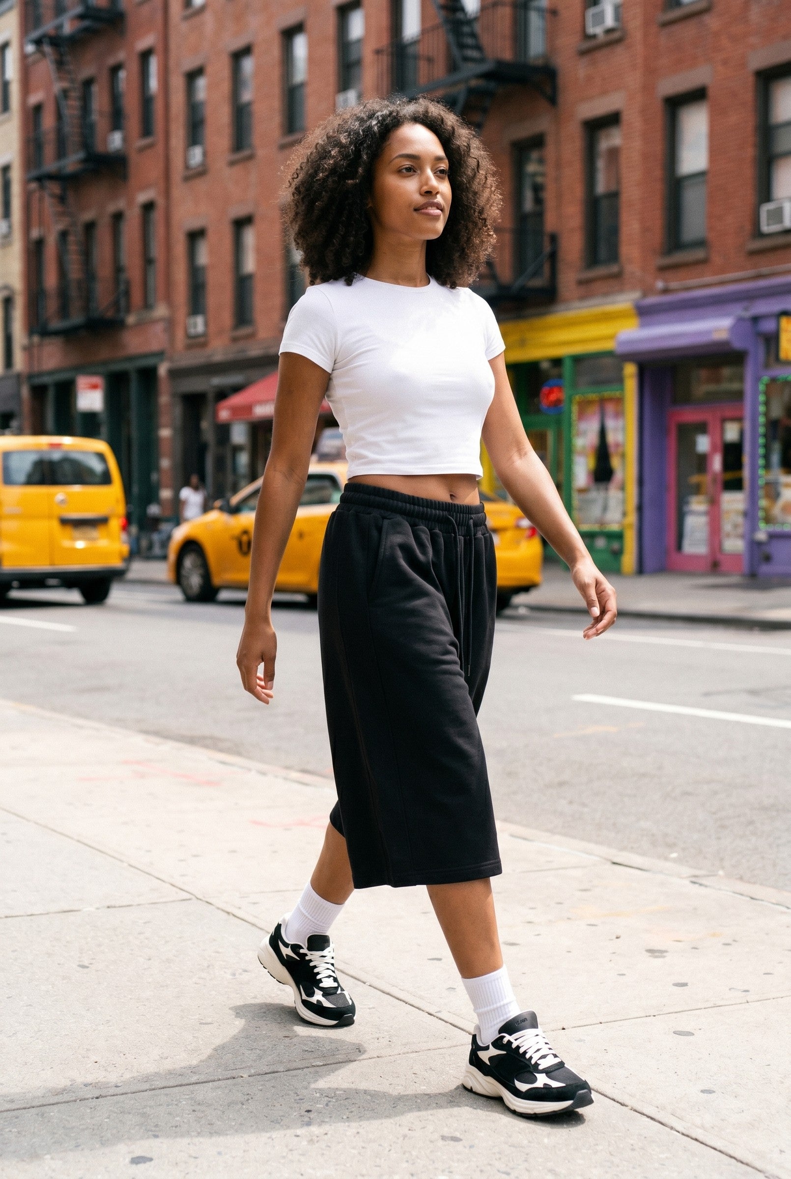 Women's Pleated Baggy Sweat Shorts | Blackstone London