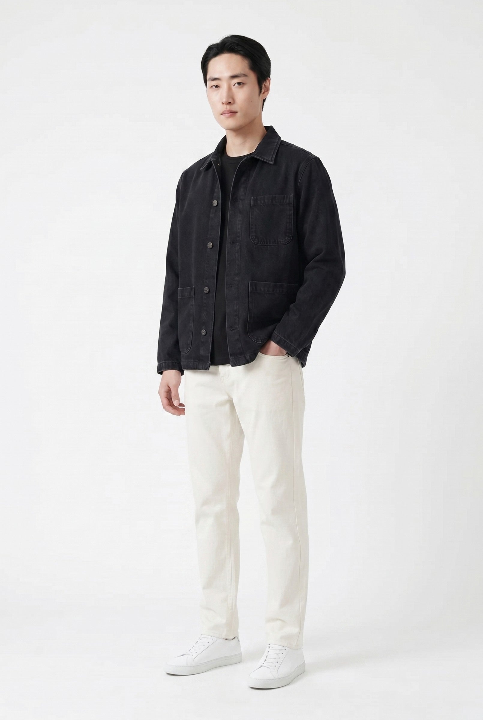 Men's Vintage Wash Chore Jacket | Blackstone London