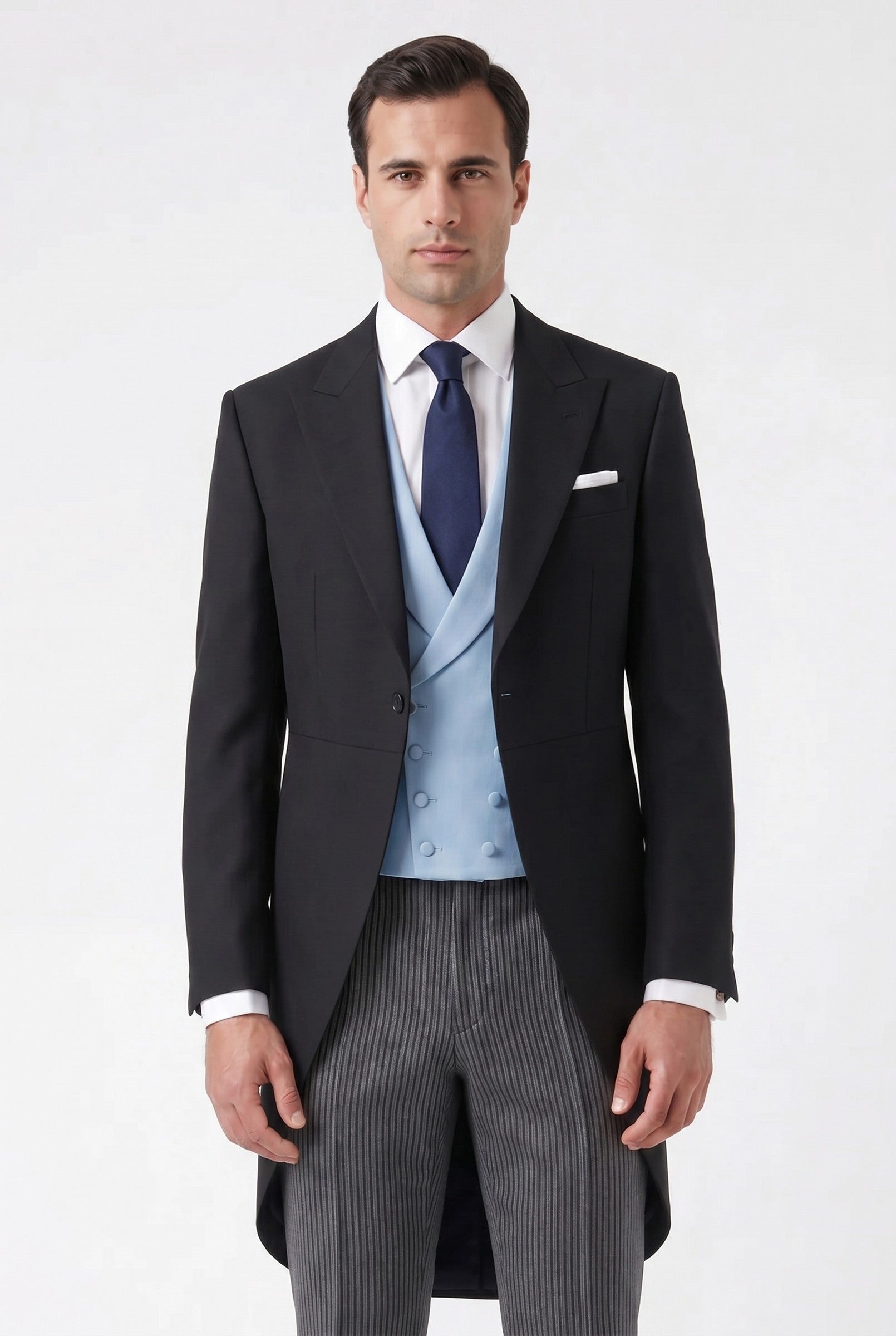 Men's Black Morning Coat | Blackstone London