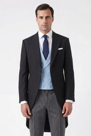 Men's Black Morning Coat | Blackstone London