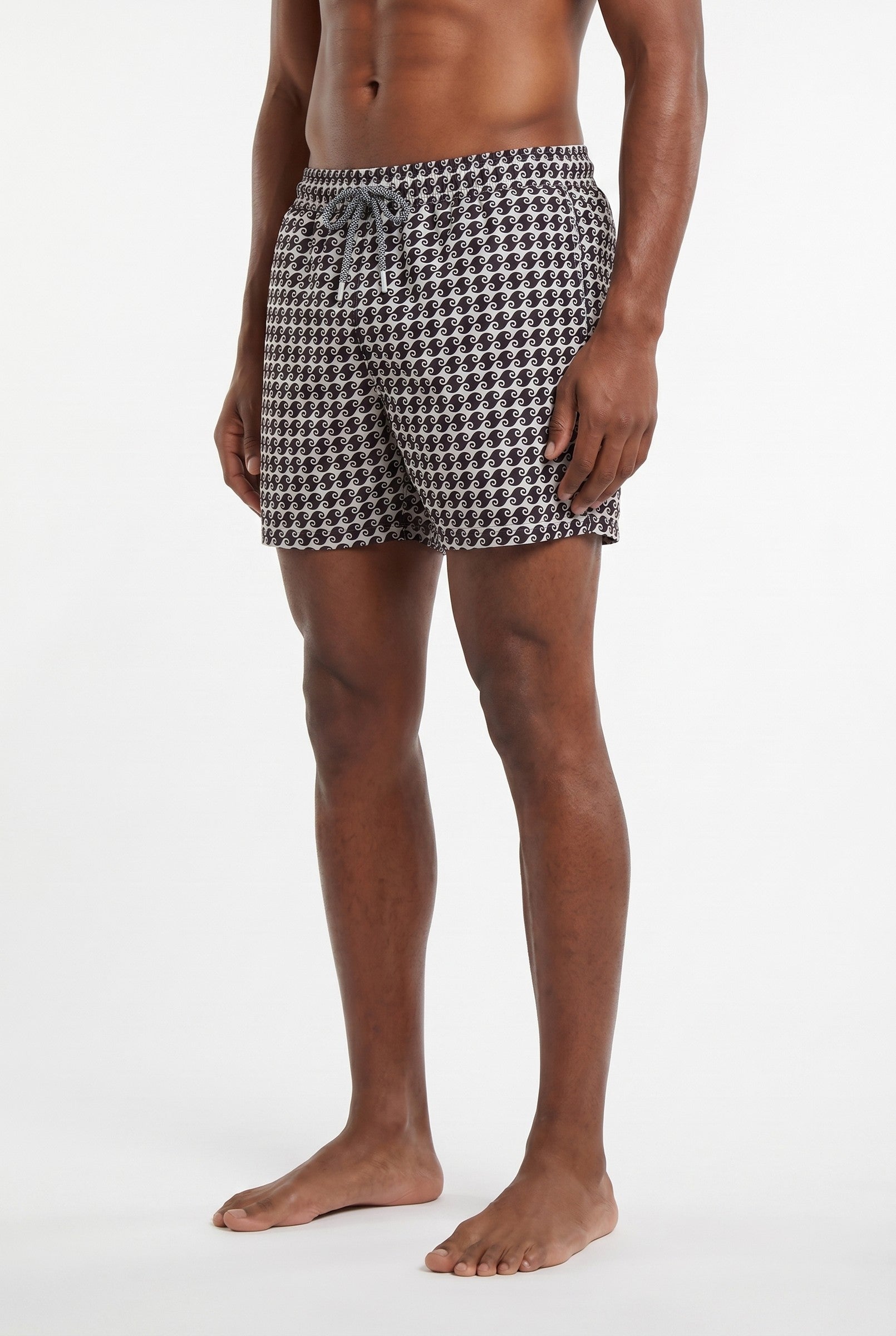 Men's Gingham Check Swim Shorts | Blackstone London
