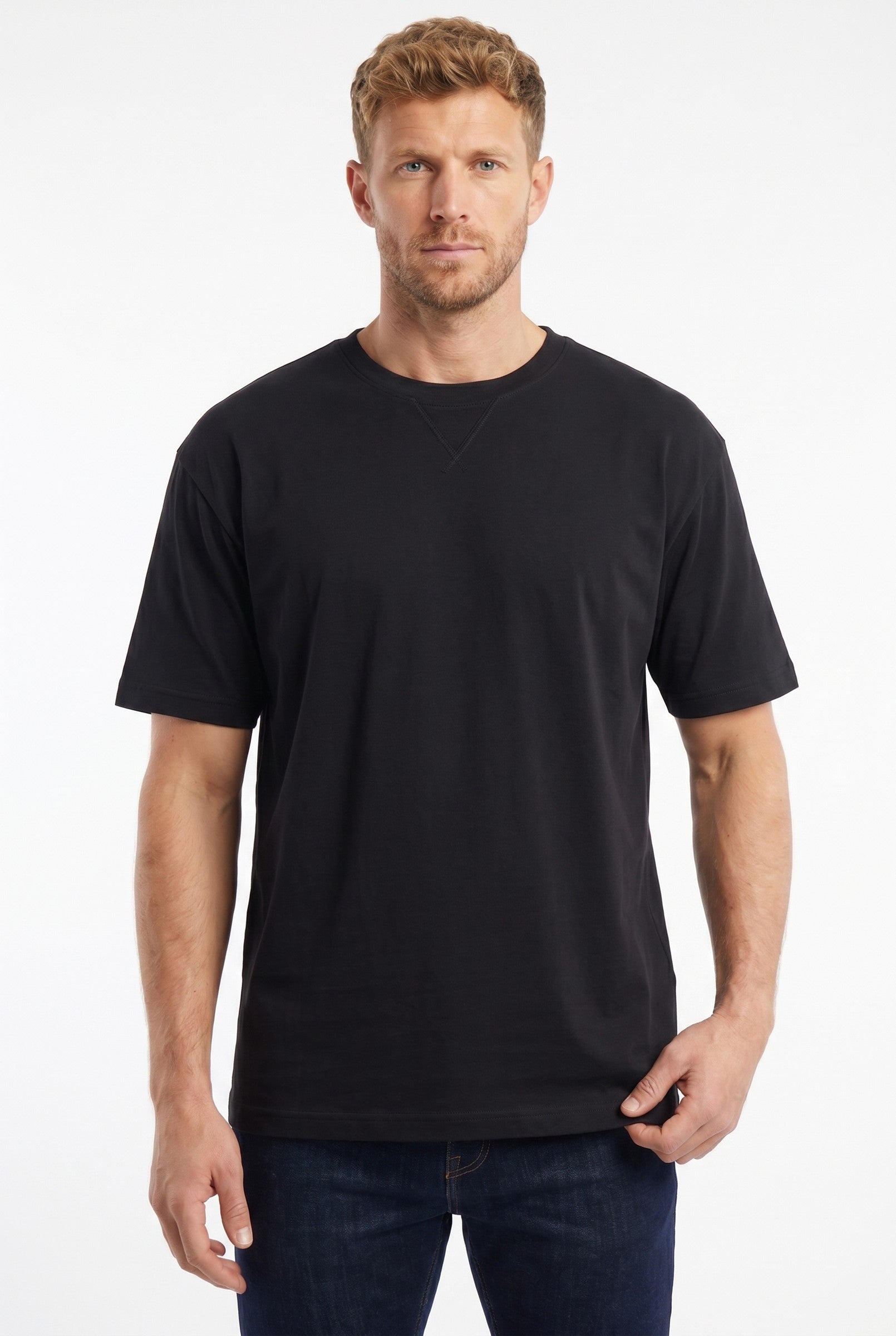 Men's Crew Neck Cotton T-Shirt | Blackstone London