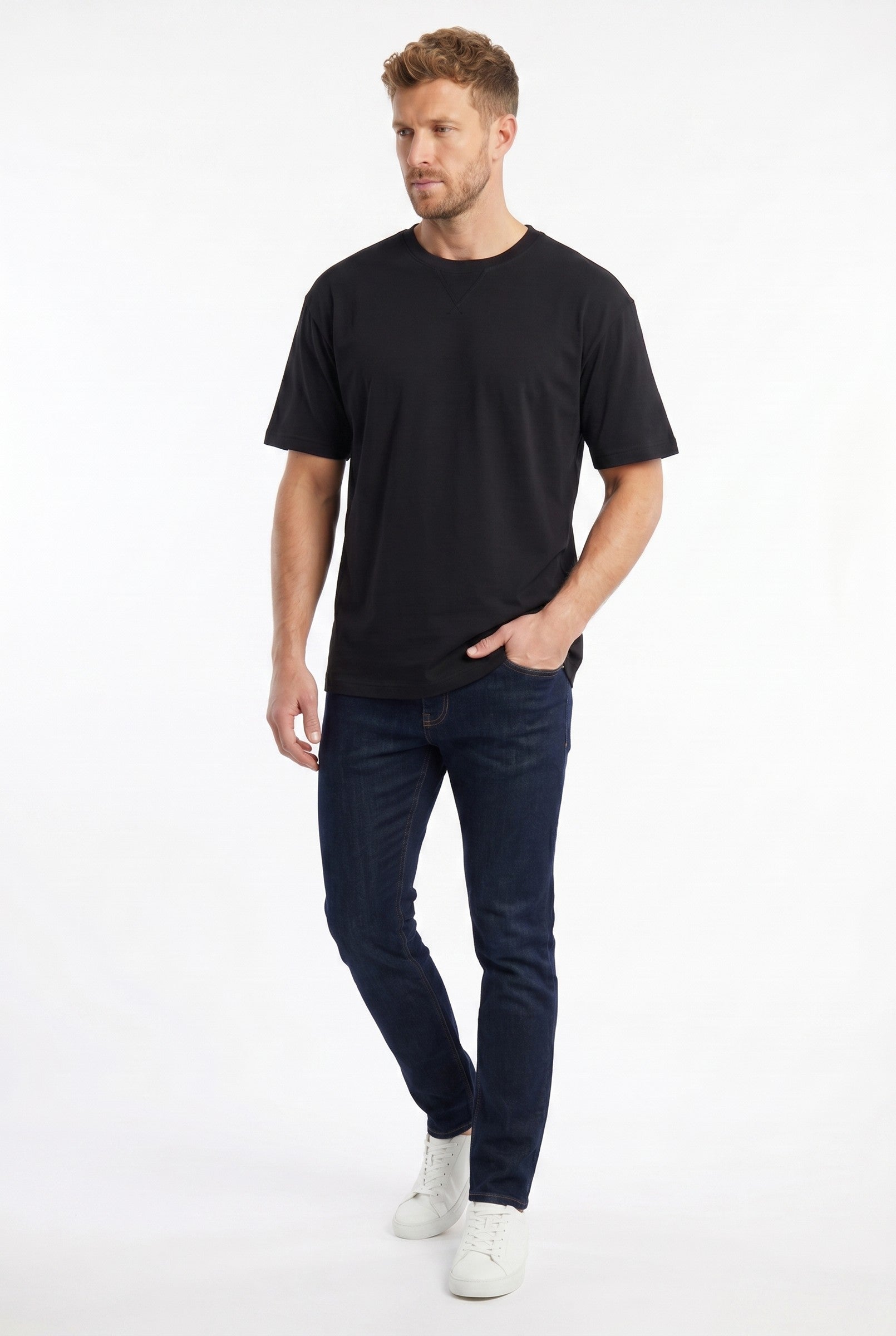 Men's Crew Neck Cotton T-Shirt | Blackstone London
