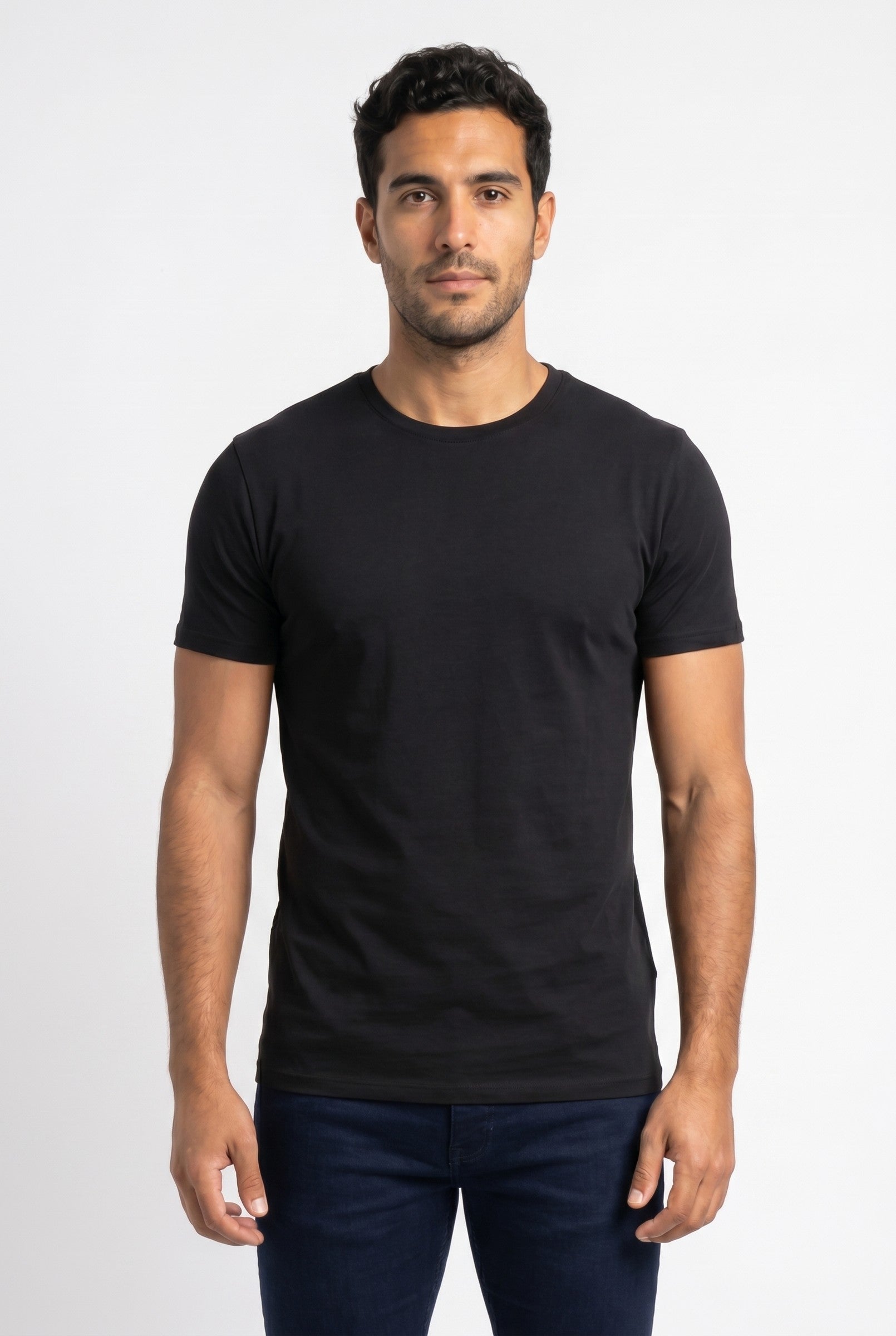Men's Crew Neck Cotton Tee | Blackstone London