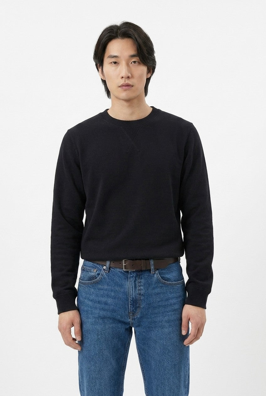 Men's Loopback Crewneck Sweatshirt | Blackstone London