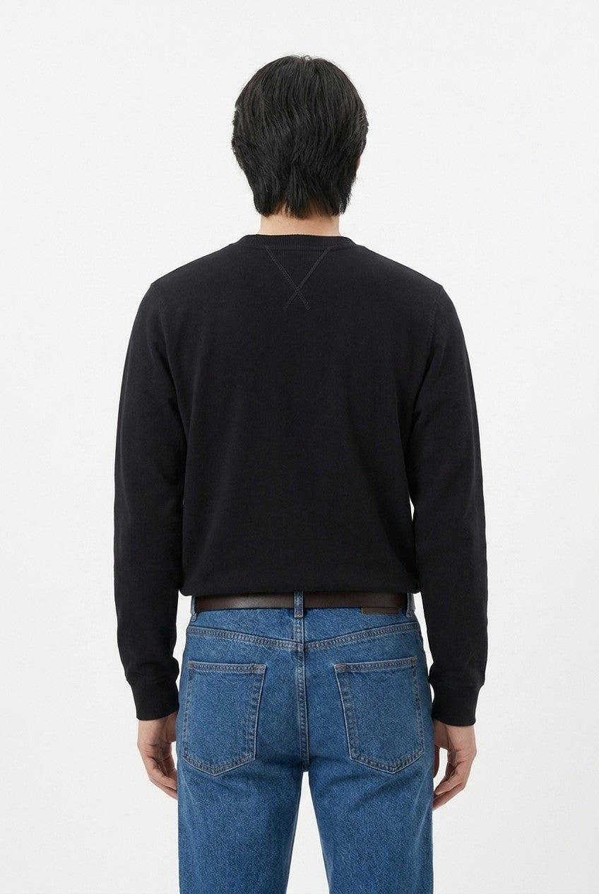 Men's Loopback Crewneck Sweatshirt | Blackstone London
