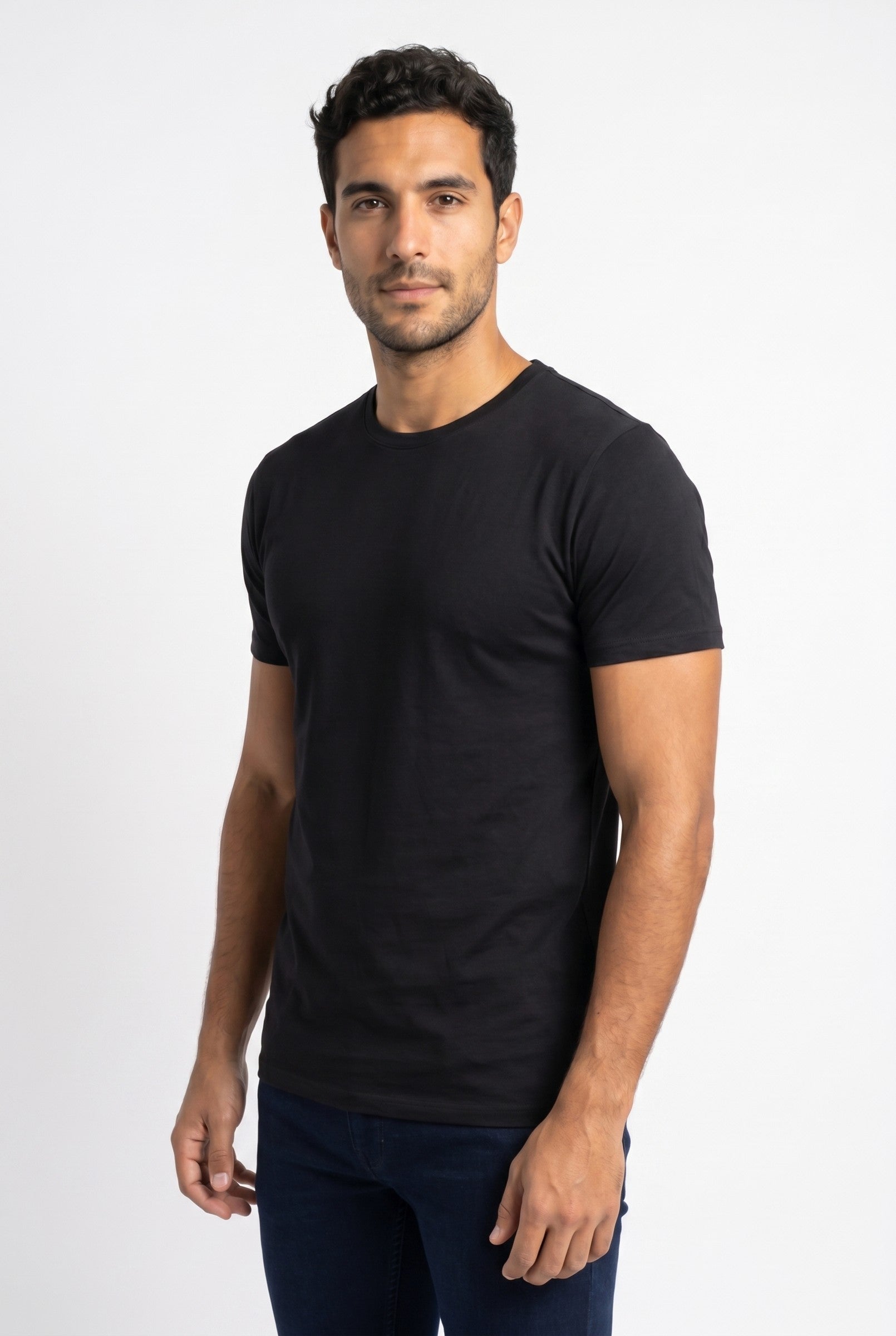 Men's Crew Neck Cotton Tee | Blackstone London