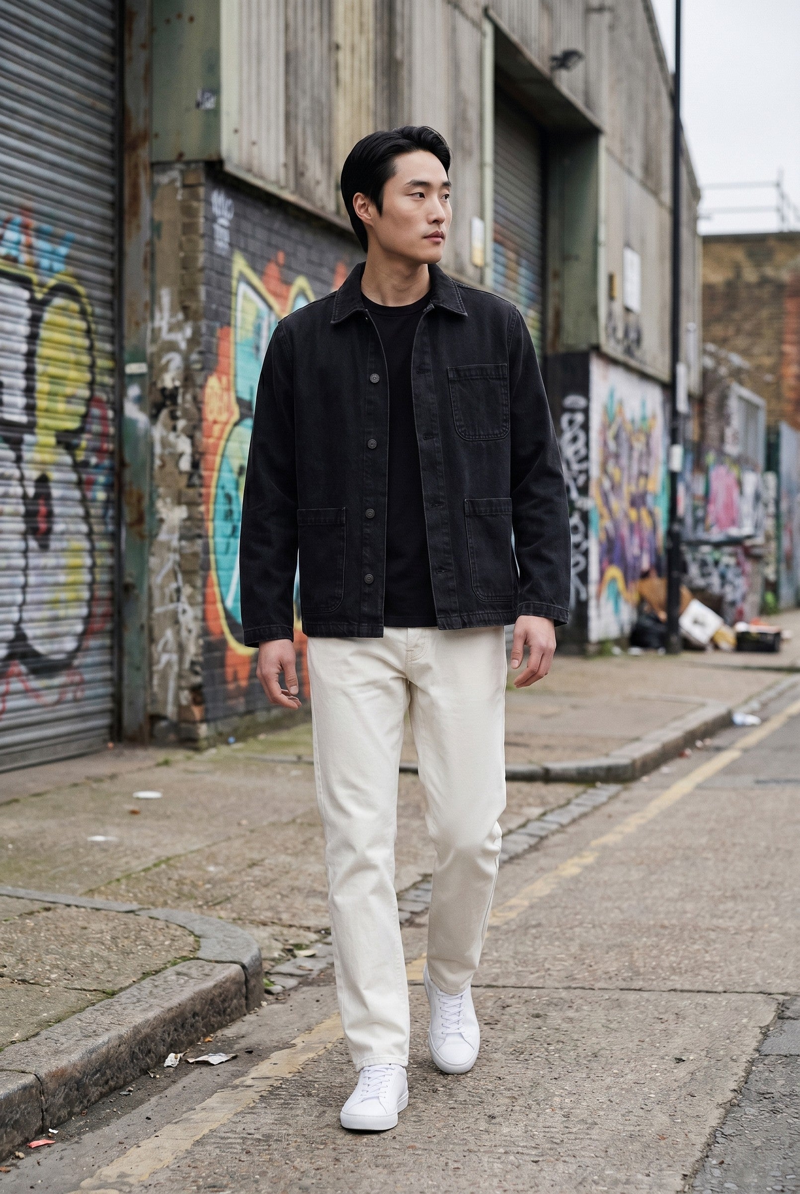 Men's Vintage Wash Chore Jacket | Blackstone London