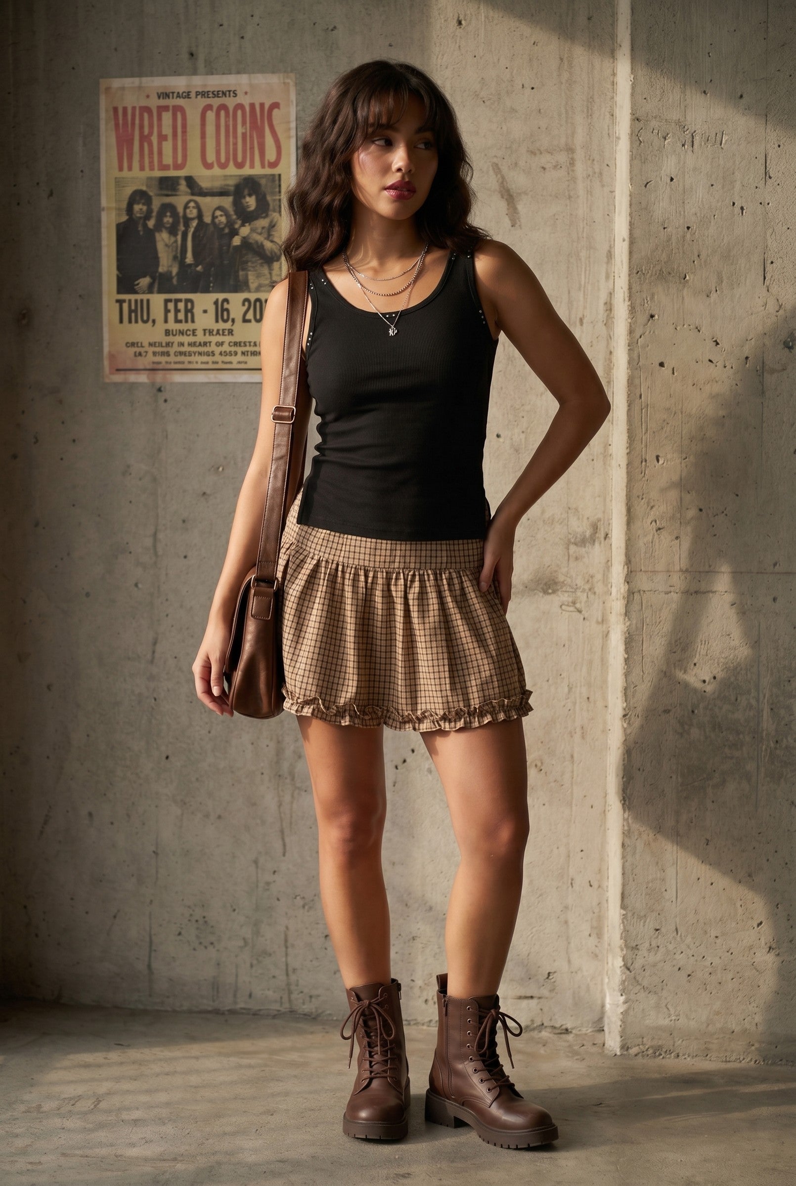 Women's Stud Detail Ribbed Tank | Blackstone London