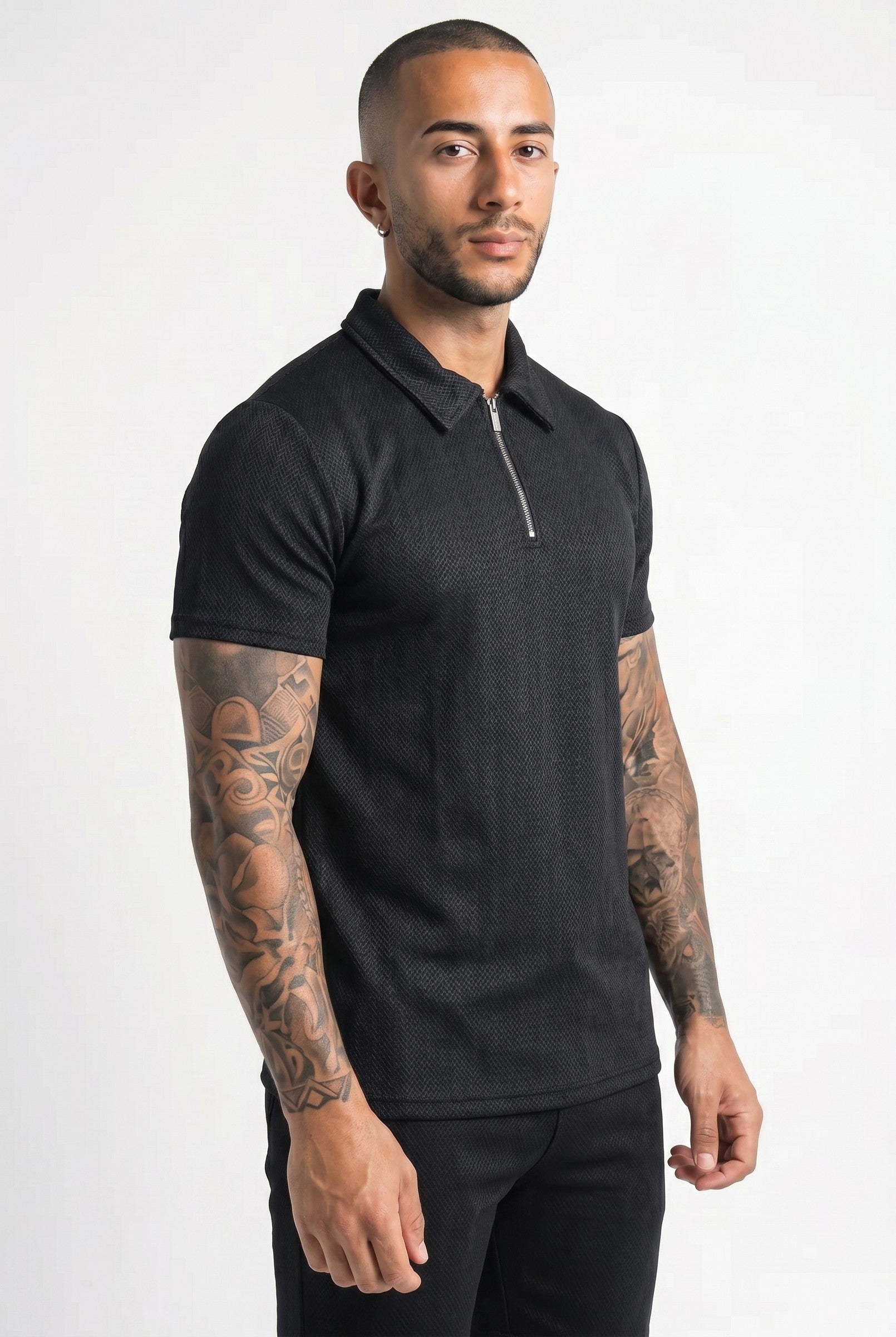 Men's Zig Zag Polo | Blackstone London
