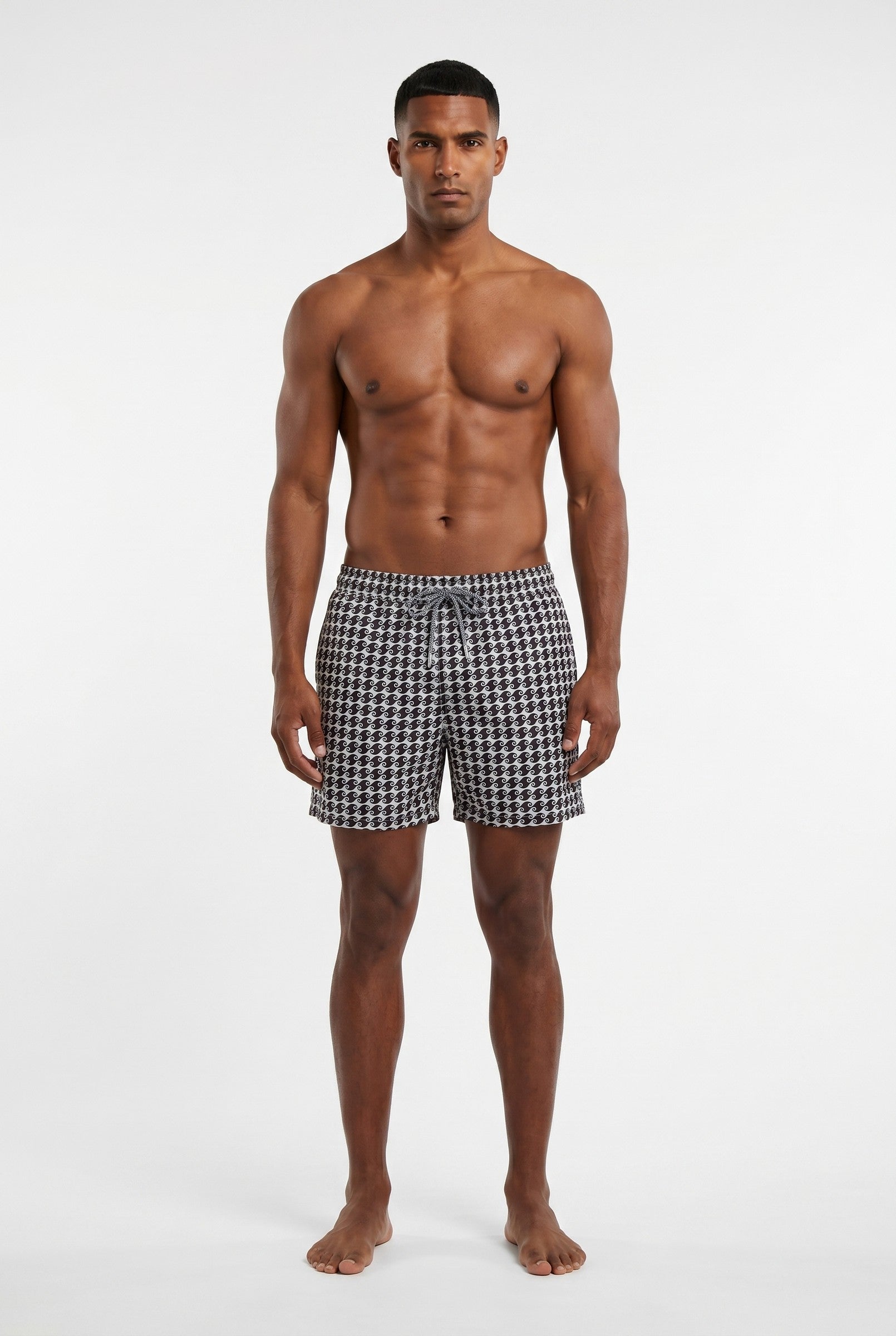 Men's Gingham Check Swim Shorts | Blackstone London