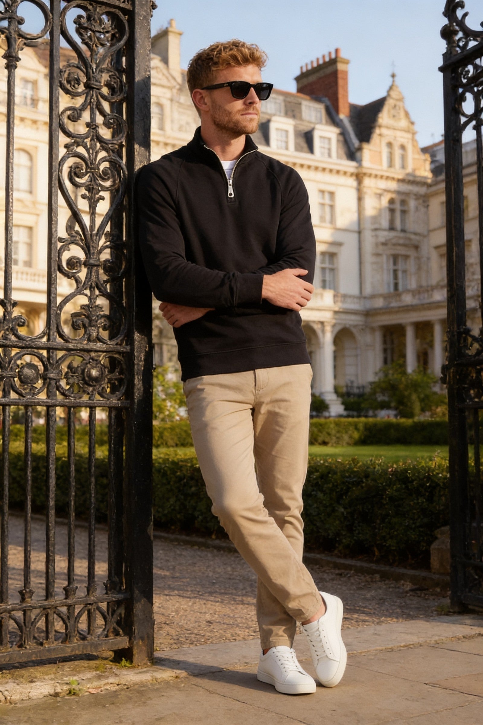 Men's Jensen Quarter-Zip Sweatshirt | Blackstone London