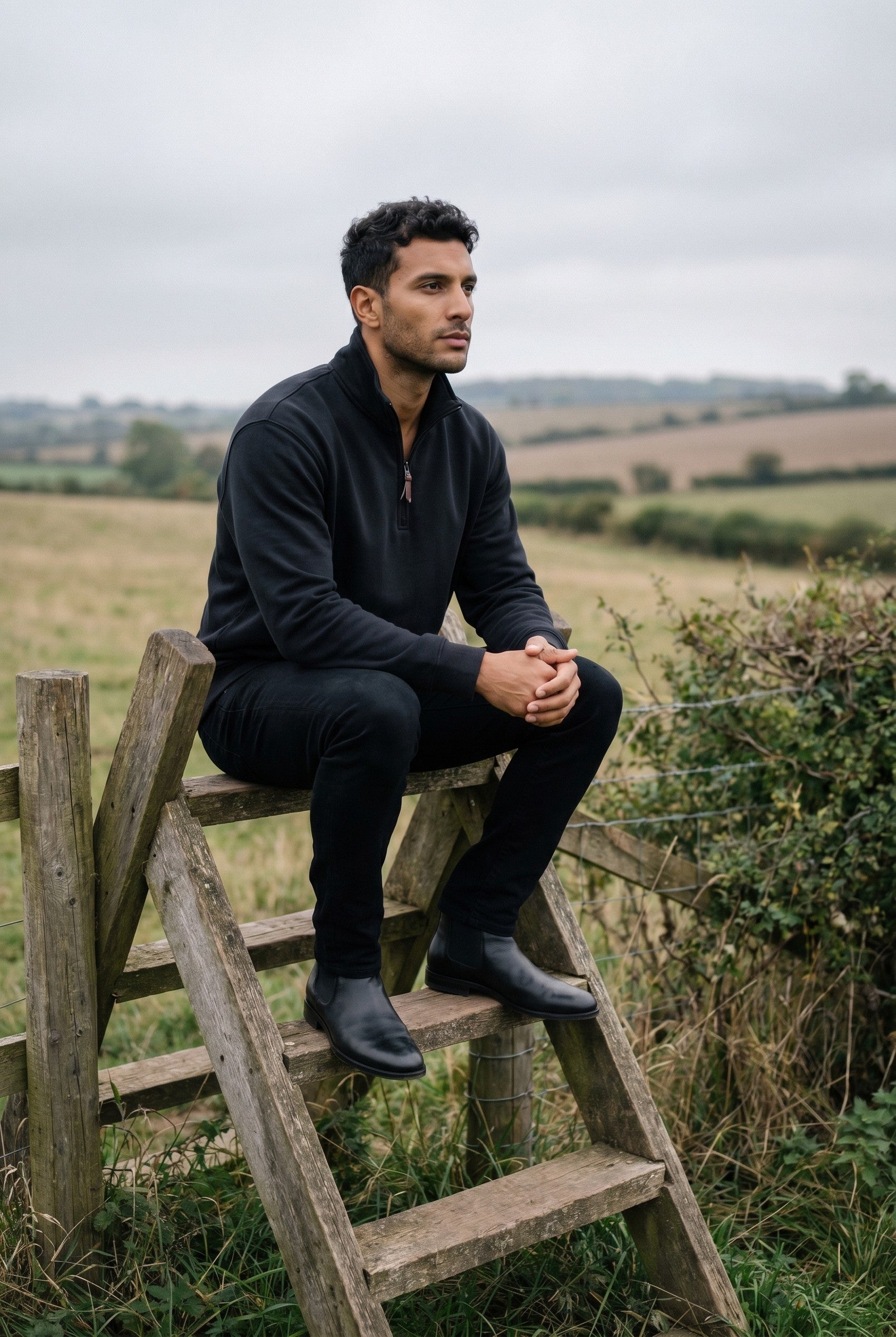 Men's Quarter-Zip Sweatshirt | Blackstone London