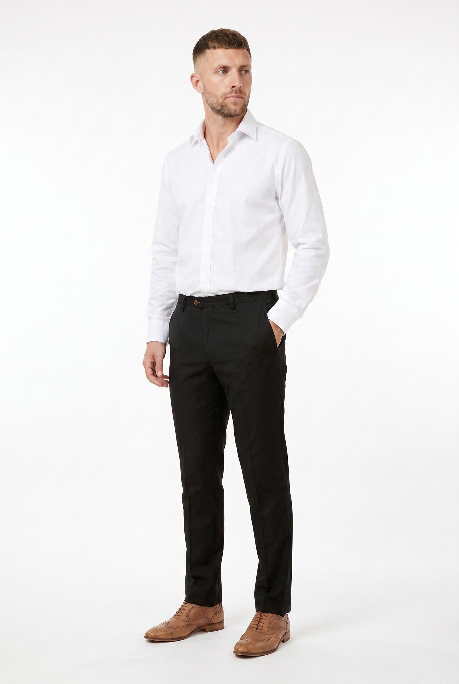 Men's Slim Fit Tailored Trousers | Blackstone London