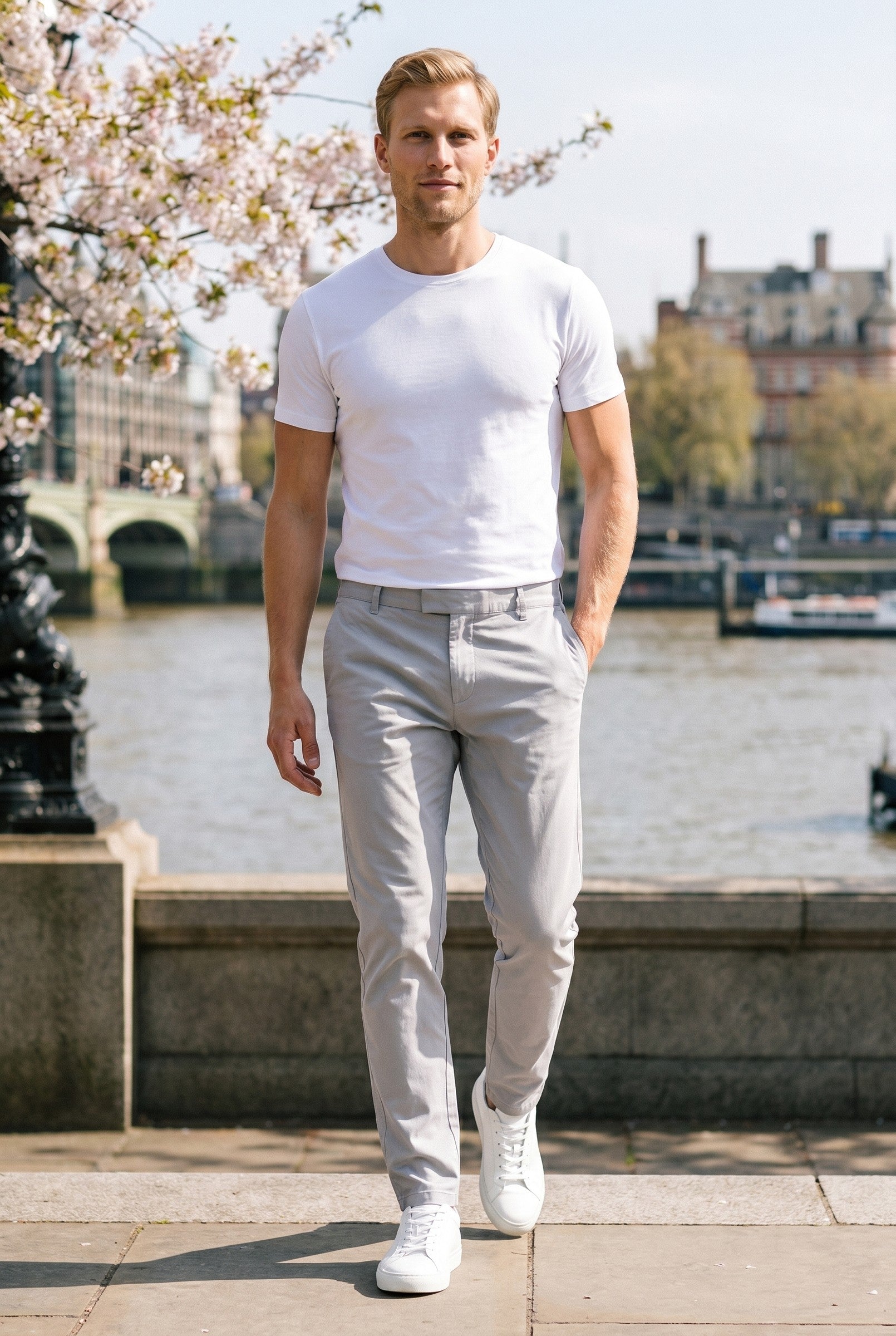 Men's Slim Fit Tailored Chino | Blackstone London