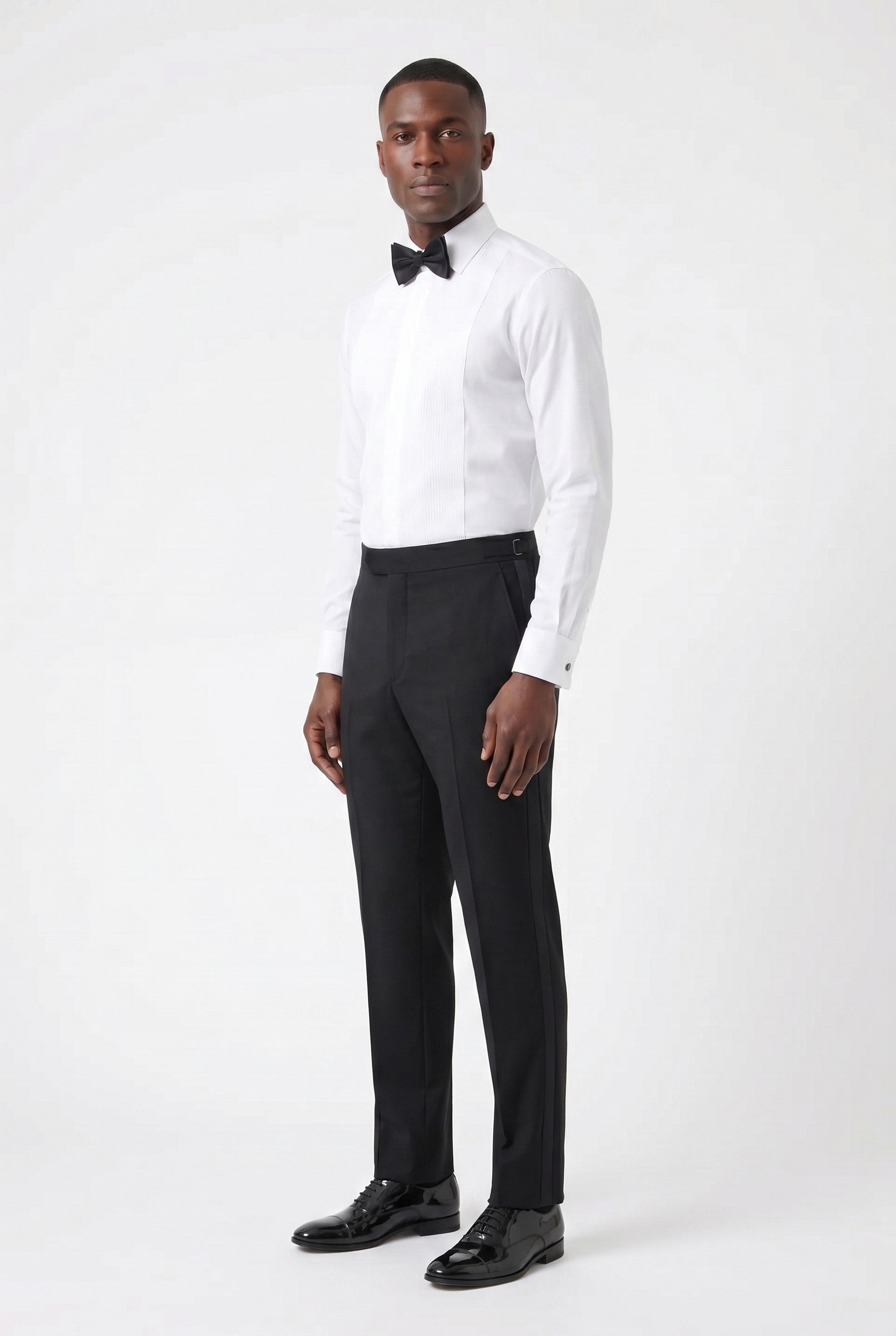 Men's Black Classic Tuxedo Trousers | Blackstone London