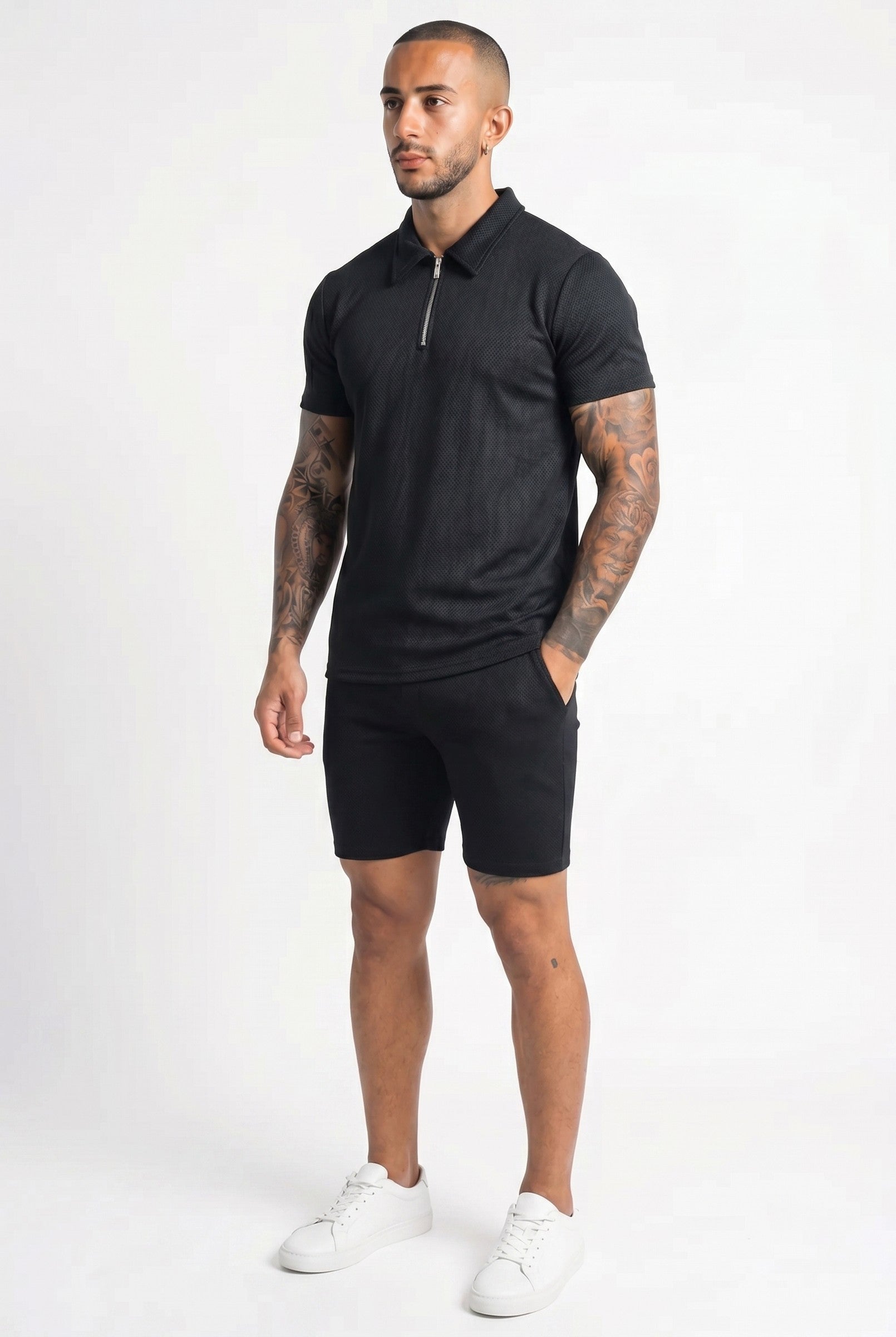 Men's Zig Zag Polo | Blackstone London