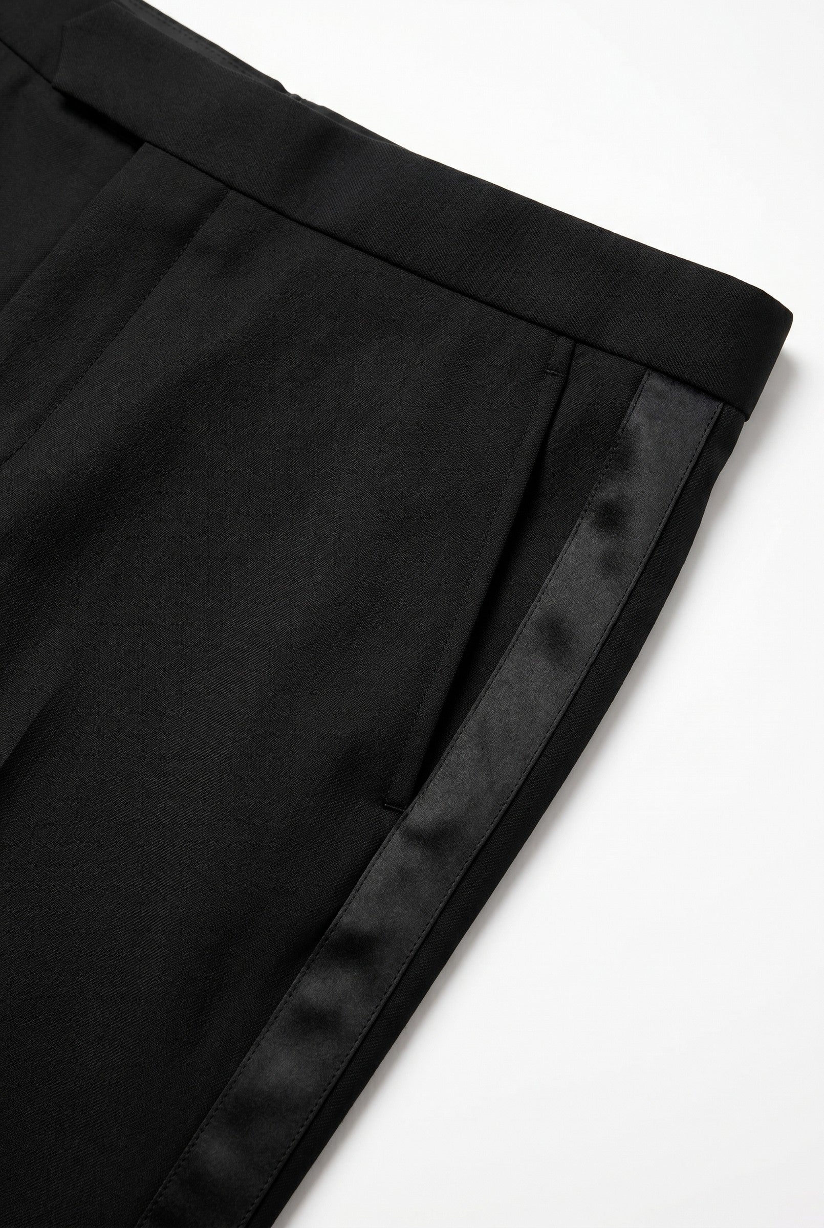 Men's Black Classic Tuxedo Trousers | Blackstone London