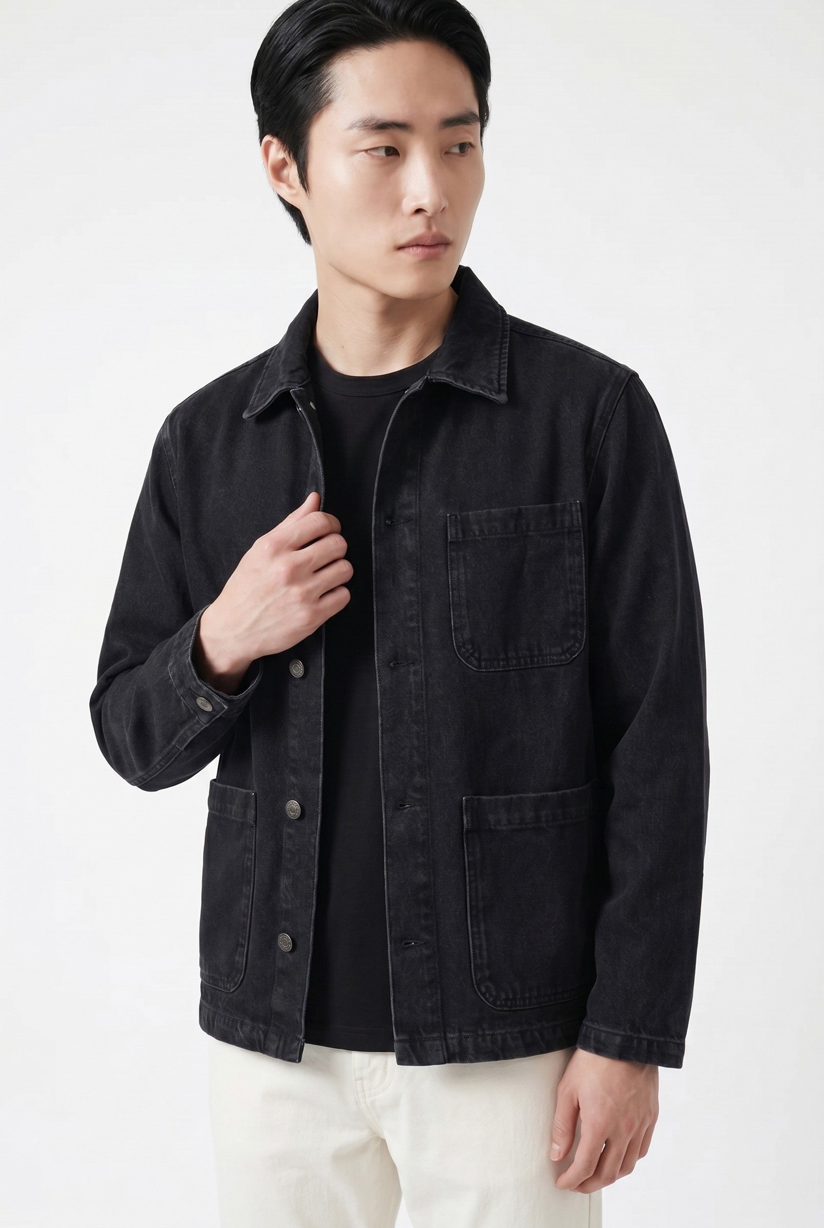 Men's Vintage Wash Chore Jacket | Blackstone London