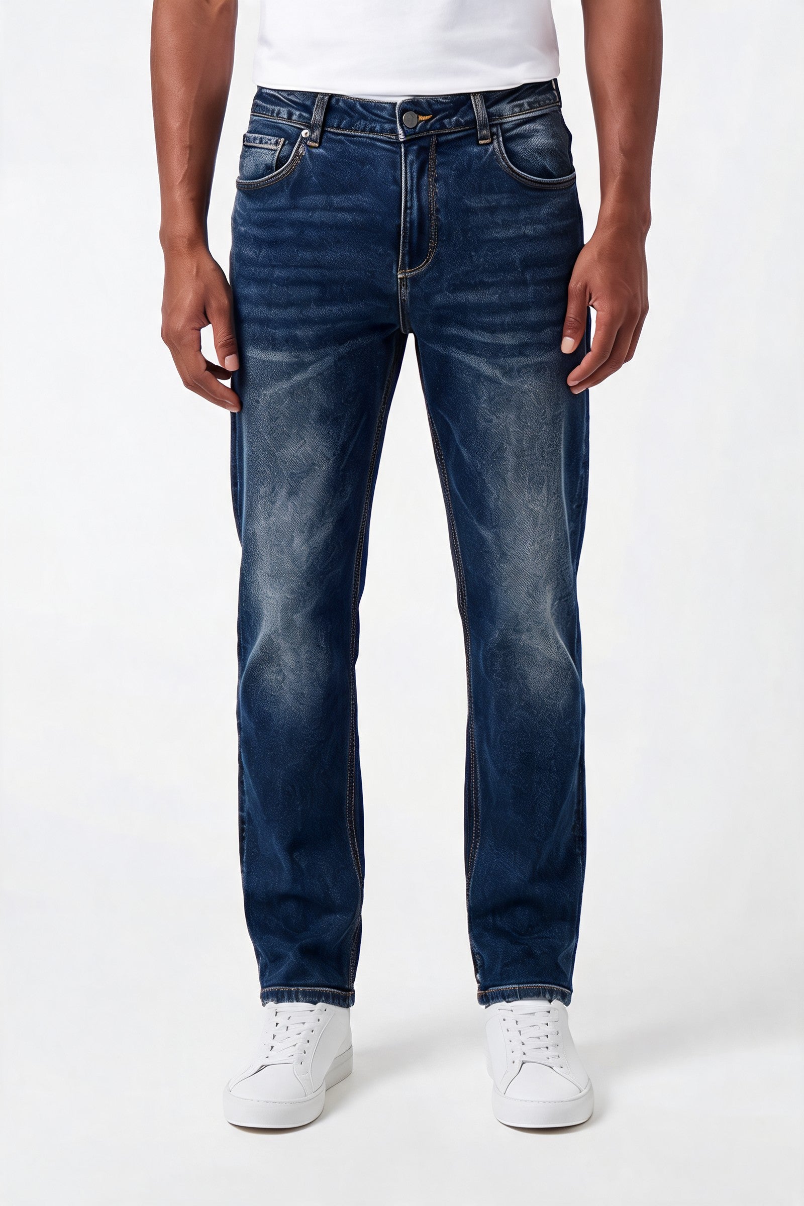 Men's Straight Leg Denim Jeans | Blackstone London