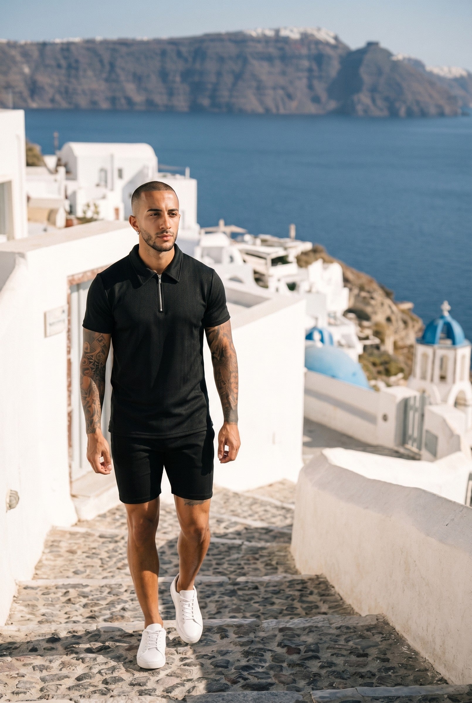 Men's Zig Zag Polo | Blackstone London