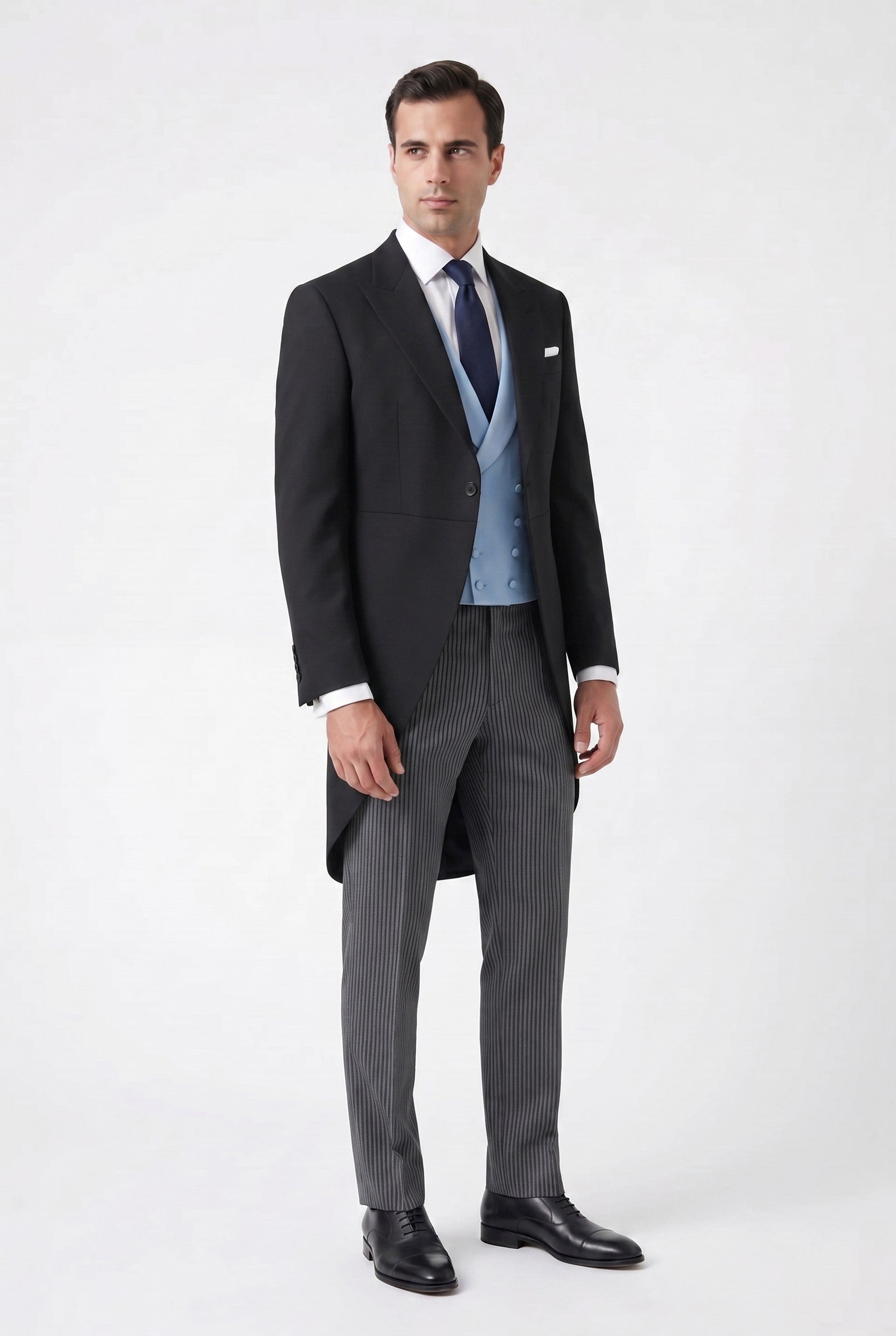 Men's Black Morning Coat | Blackstone London