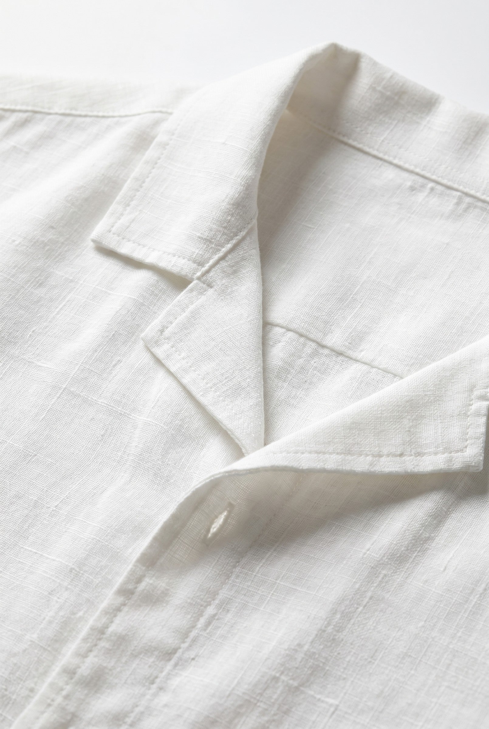 Men's Stretch Linen Blend Cuban Collar Shirt | Blackstone London
