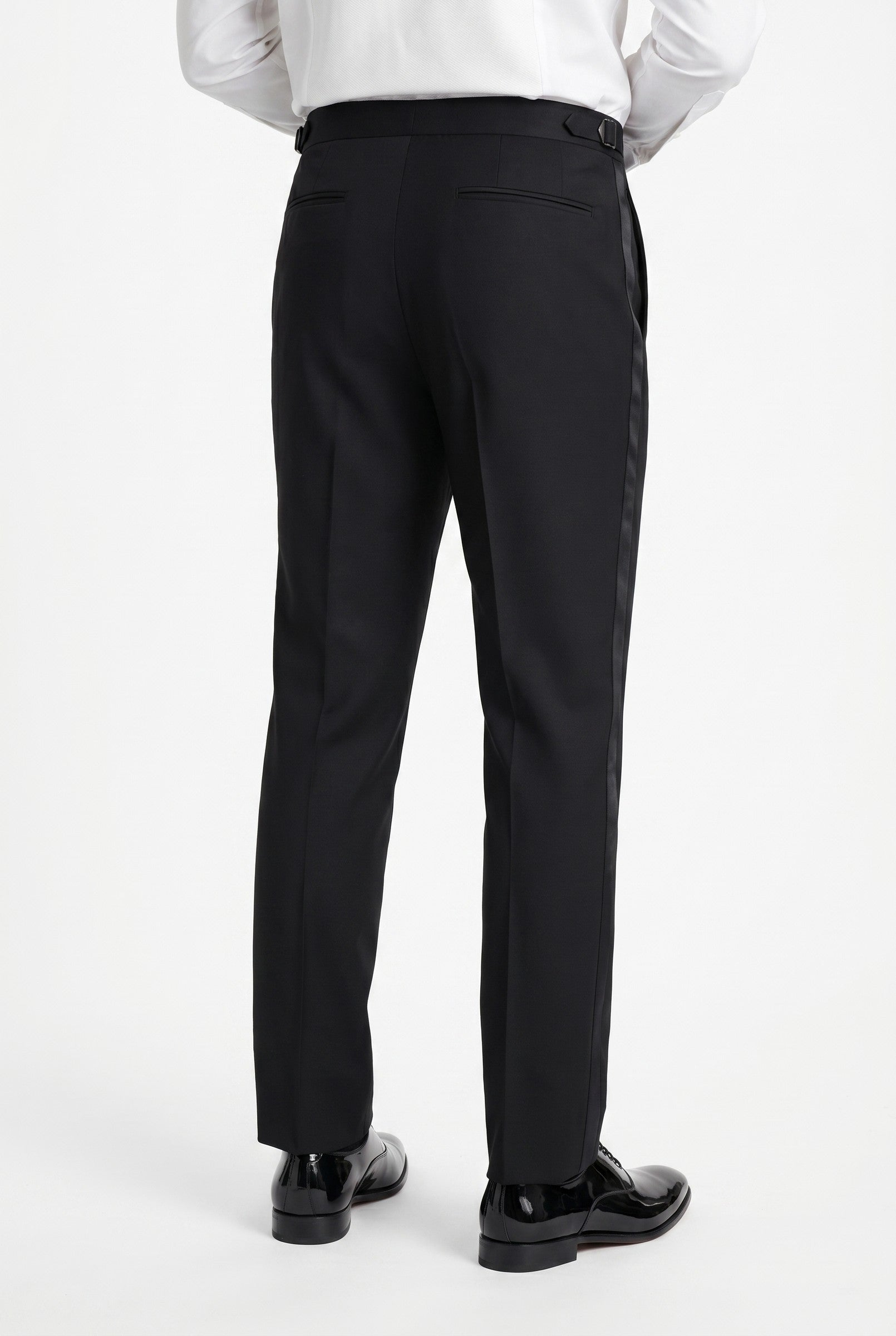 Men's Black Classic Tuxedo Trousers | Blackstone London