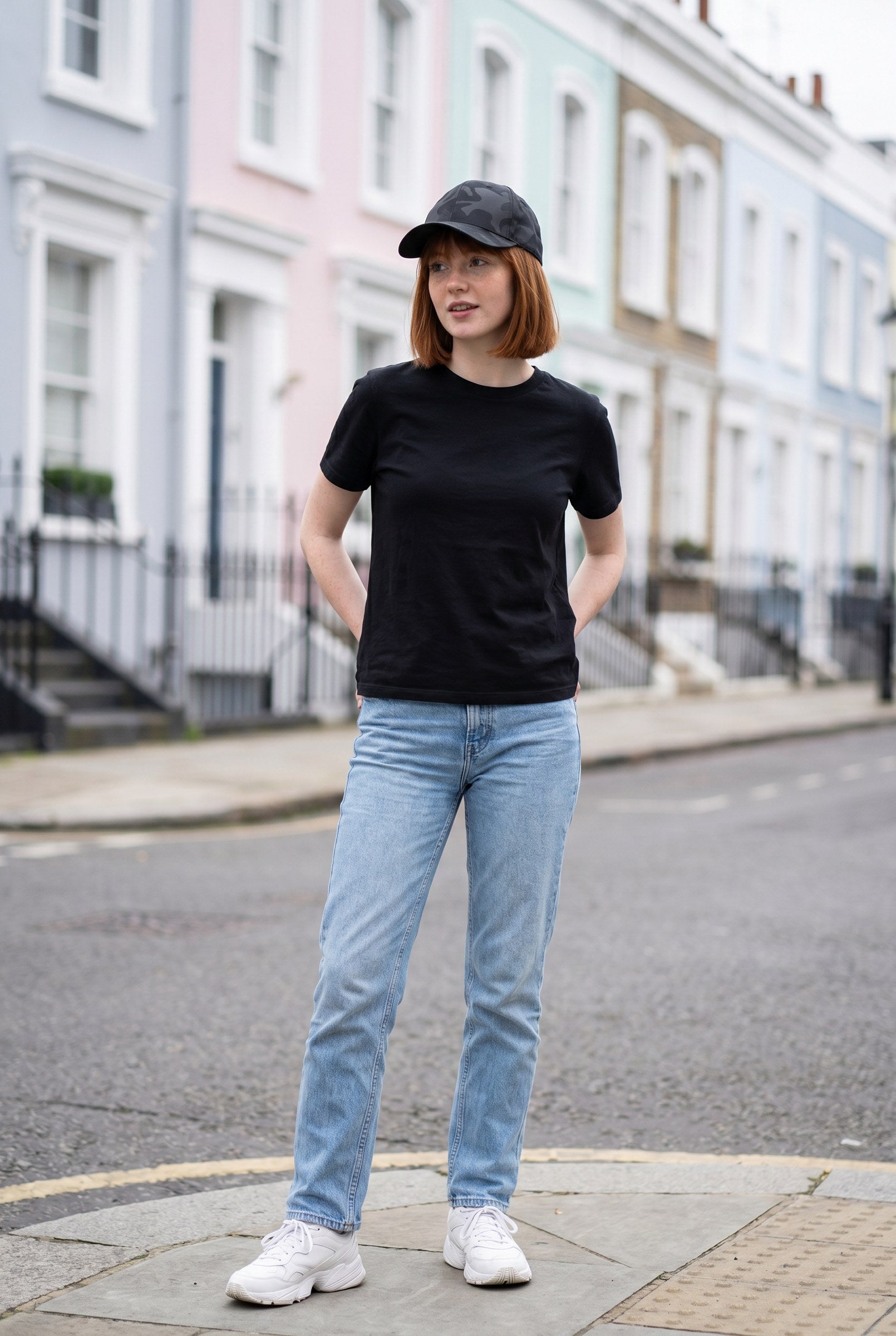 Men's Black Tonal Camo Cap | Blackstone London