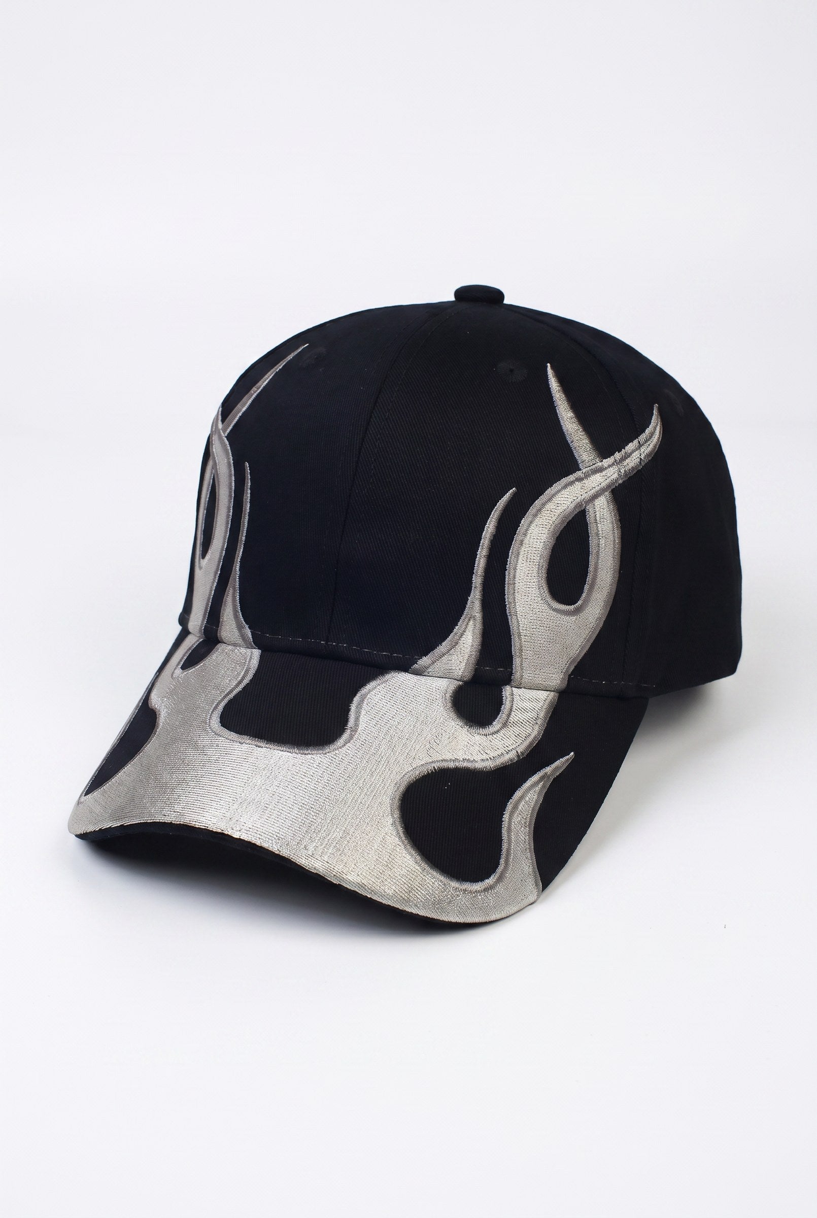 Men's Flame Embroidered Cap | Blackstone London