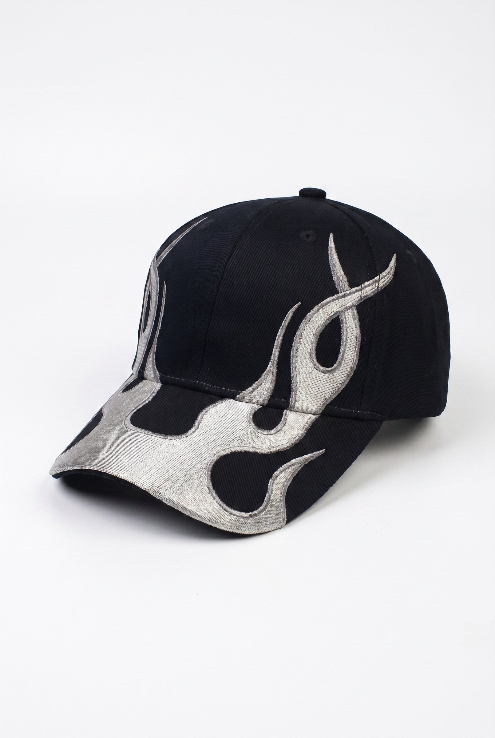 Men's Flame Embroidered Cap | Blackstone London