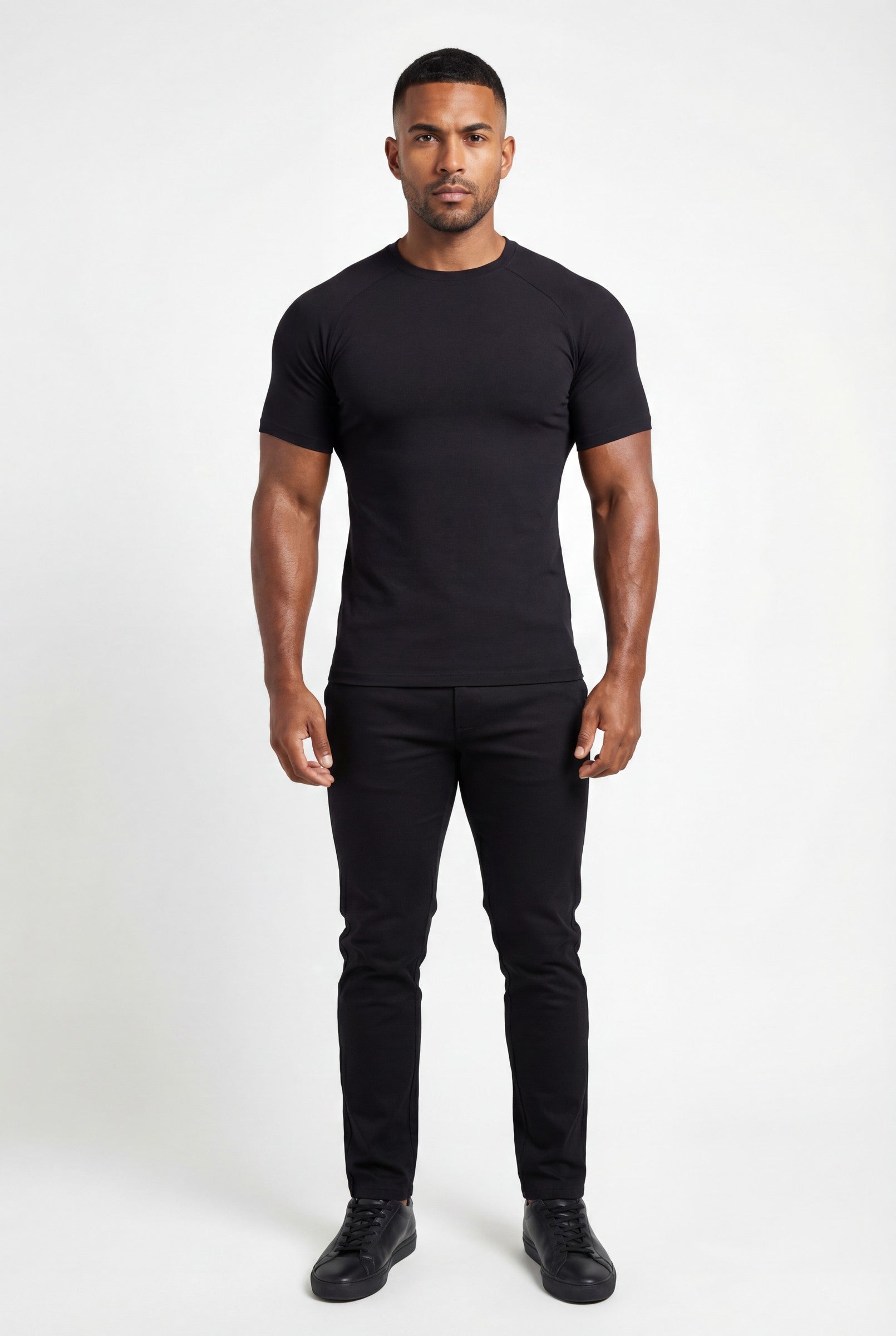 Men's Muscle Fit Crewneck T-Shirt | Blackstone London