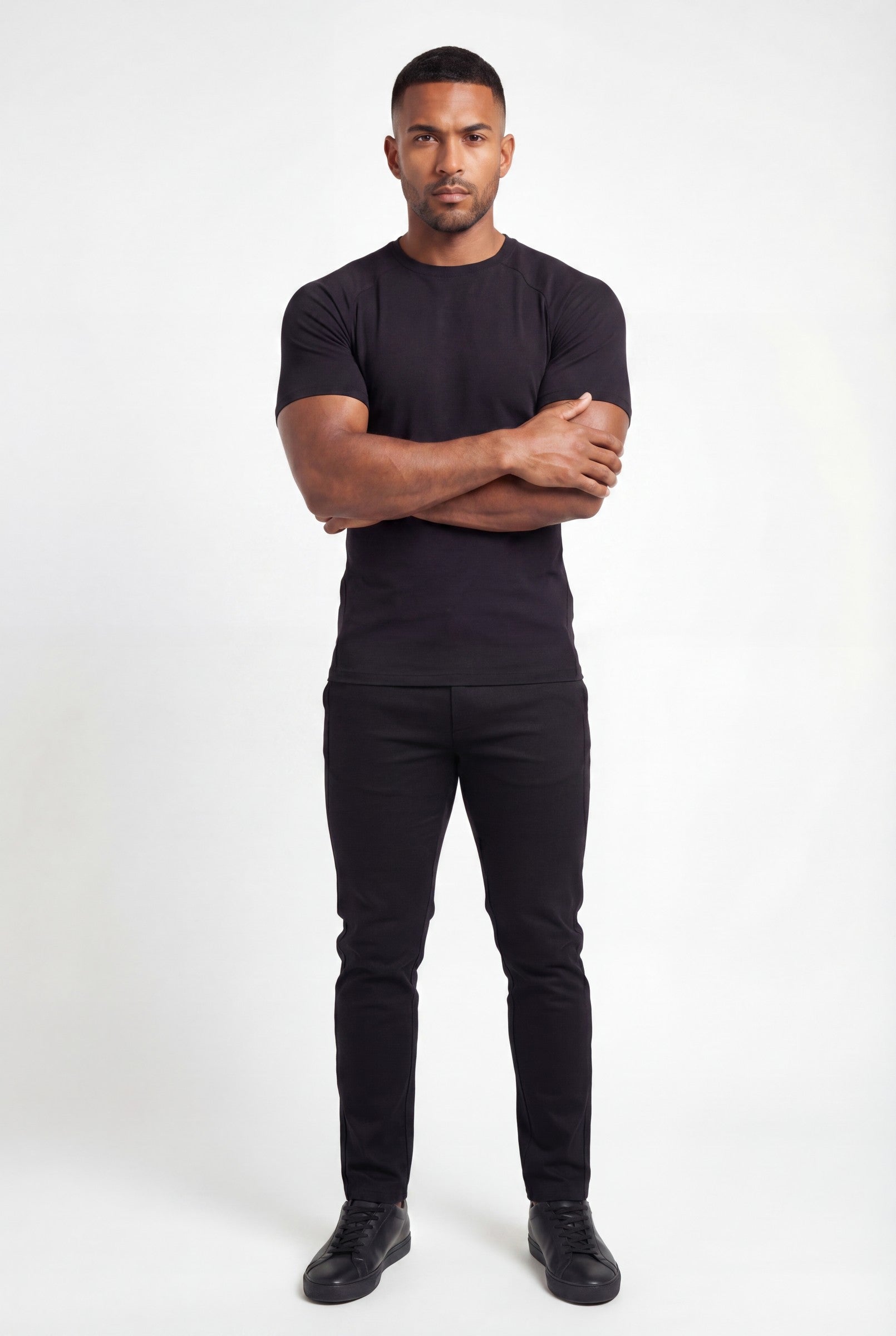 Men's Muscle Fit Crewneck T-Shirt | Blackstone London