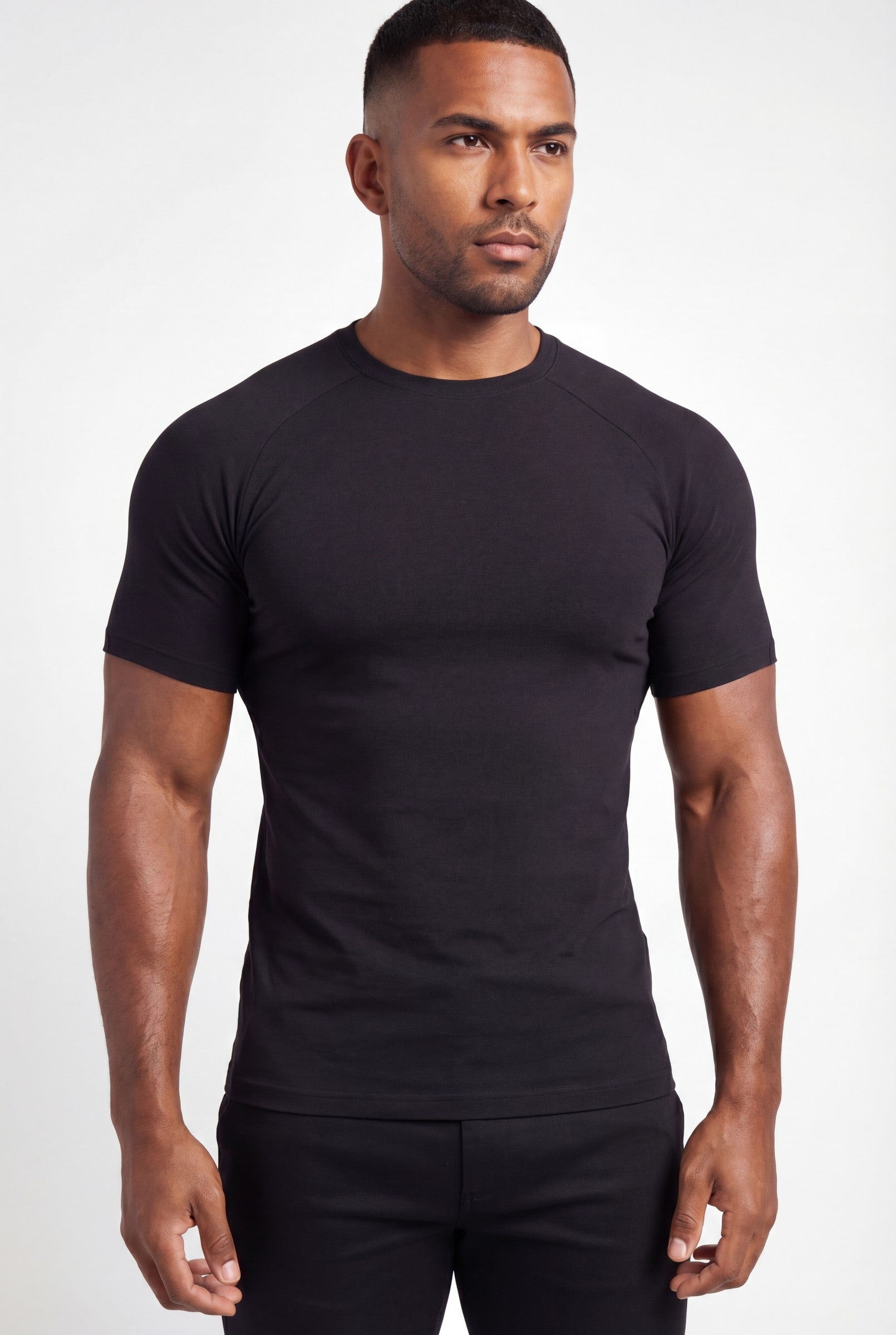 Men's Muscle Fit Crewneck T-Shirt | Blackstone London