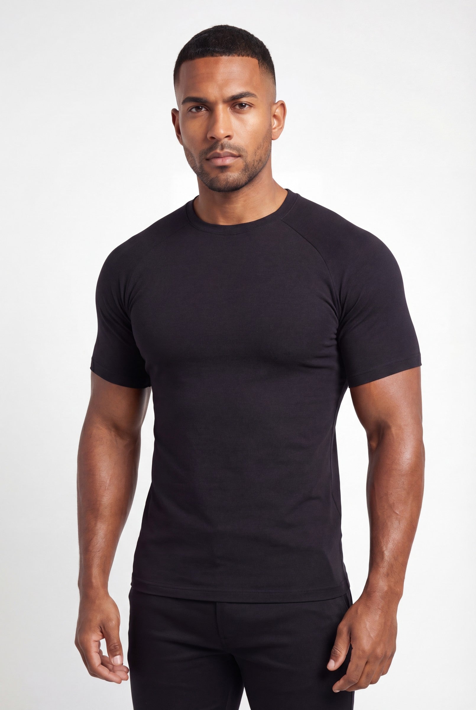 Men's Muscle Fit Crewneck T-Shirt | Blackstone London