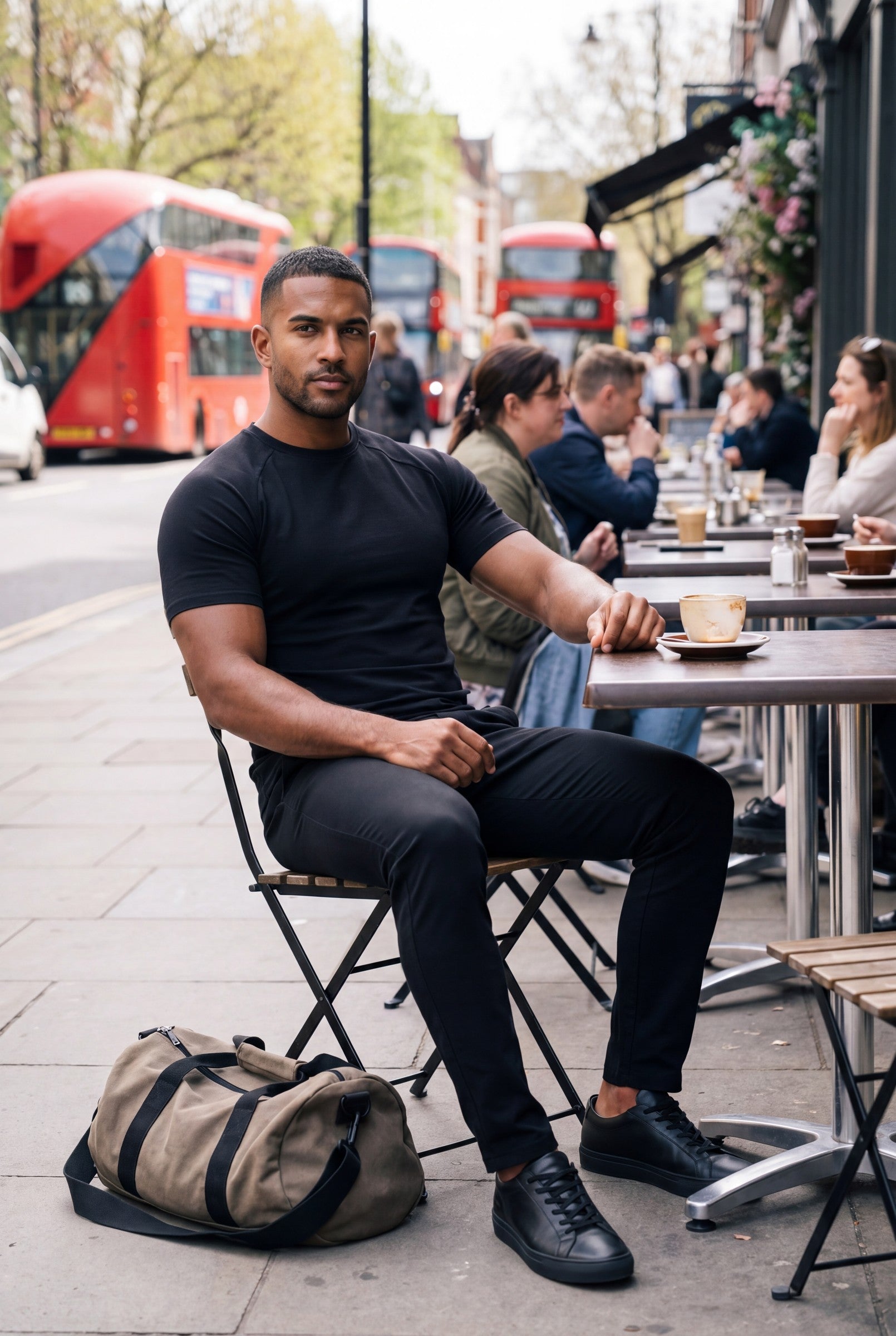 Men's Muscle Fit Crewneck T-Shirt | Blackstone London