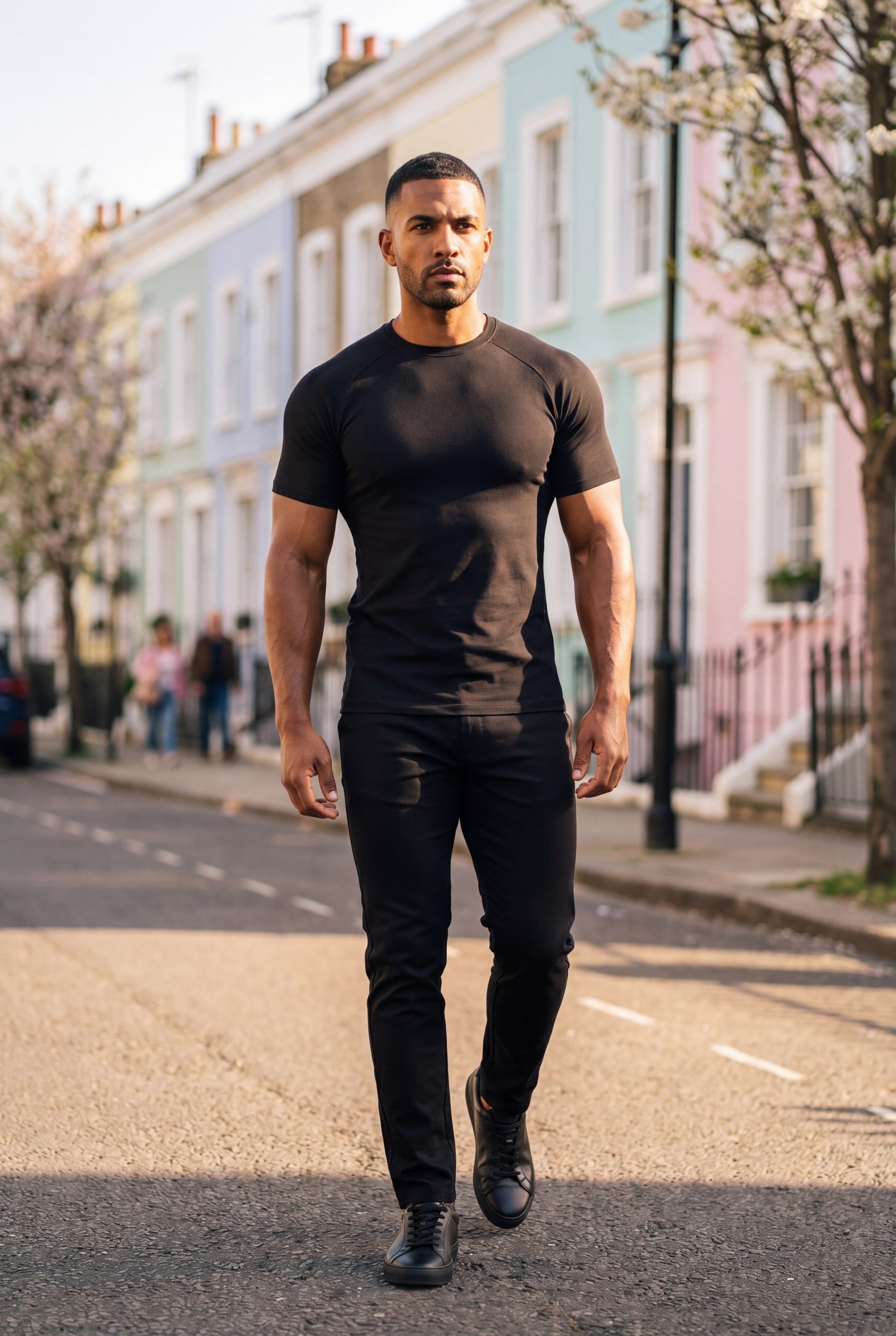 Men's Muscle Fit Crewneck T-Shirt | Blackstone London