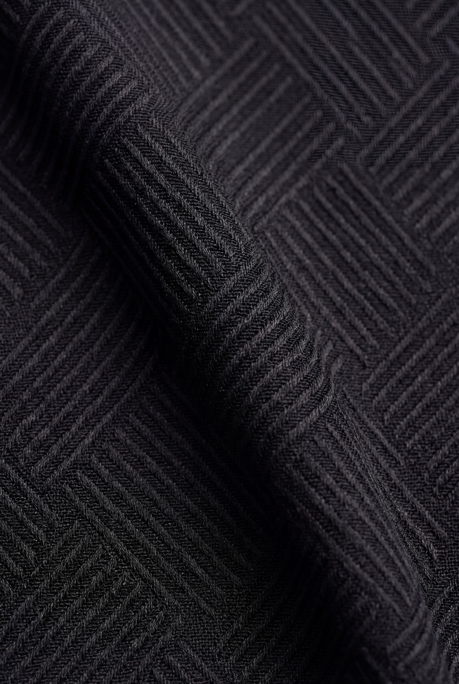 Men's Woven Textured Cuban Collar Shirt | Blackstone London