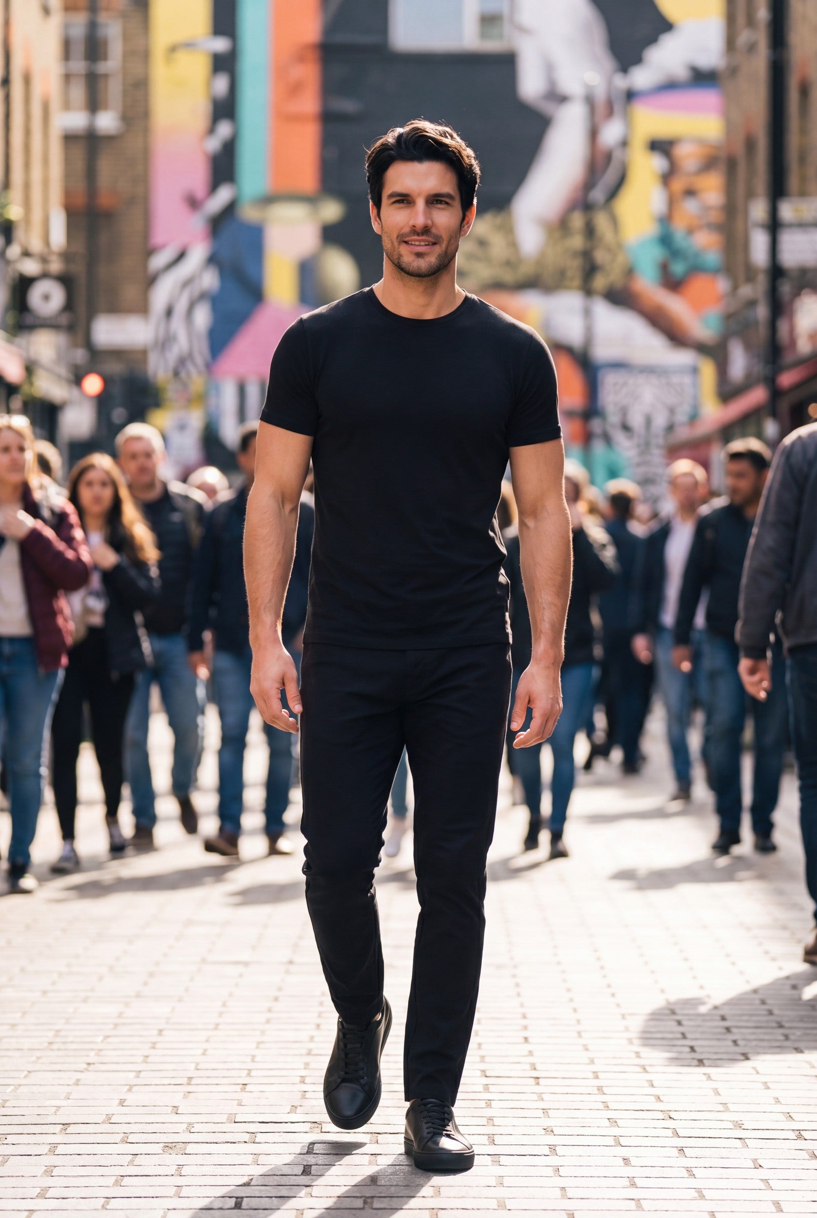 Men's Mercerised Cotton Crewneck T-Shirt | Blackstone London