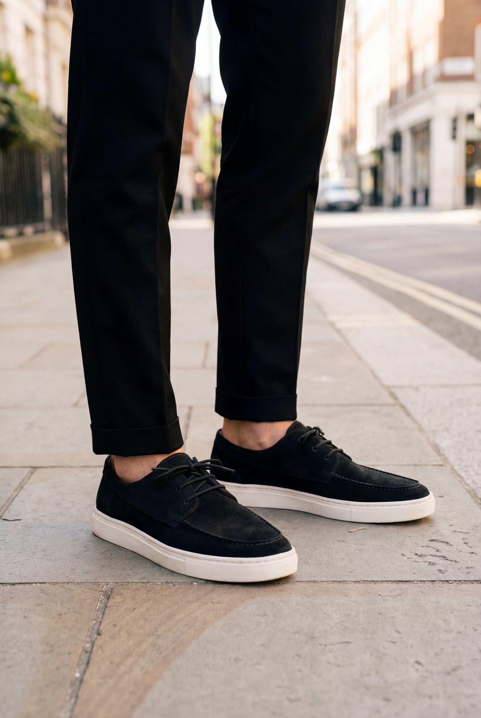 Men's Suede Deck Shoes | Blackstone London