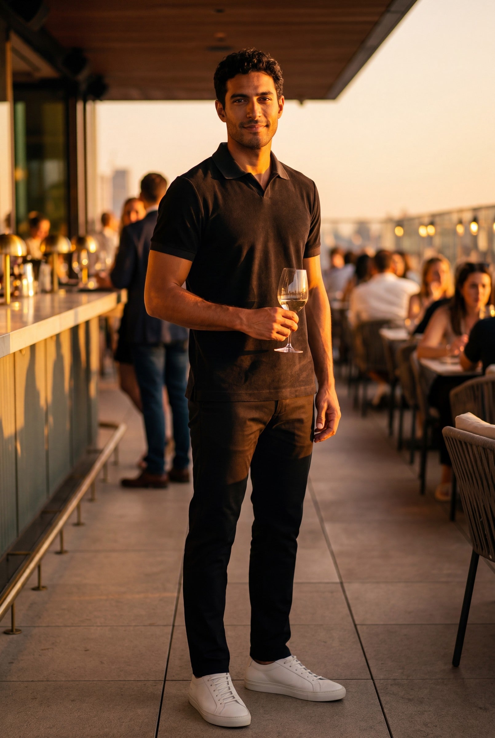Men's Towelling Polo Shirt | Blackstone London