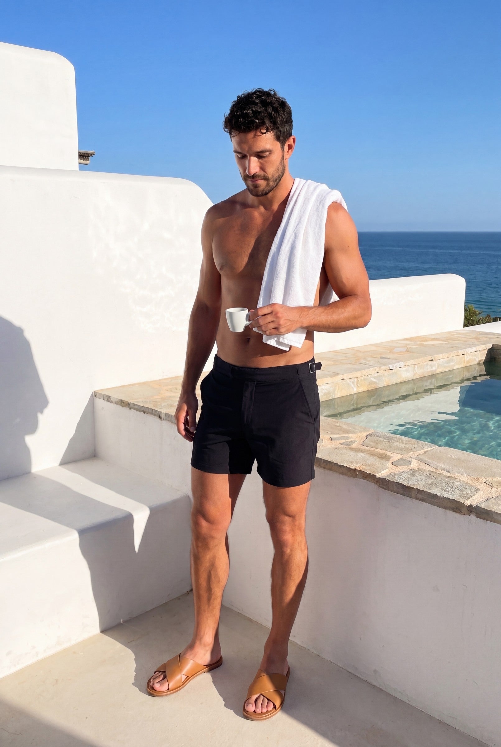 Men's Amalfi Tailored Swim Shorts | Blackstone London