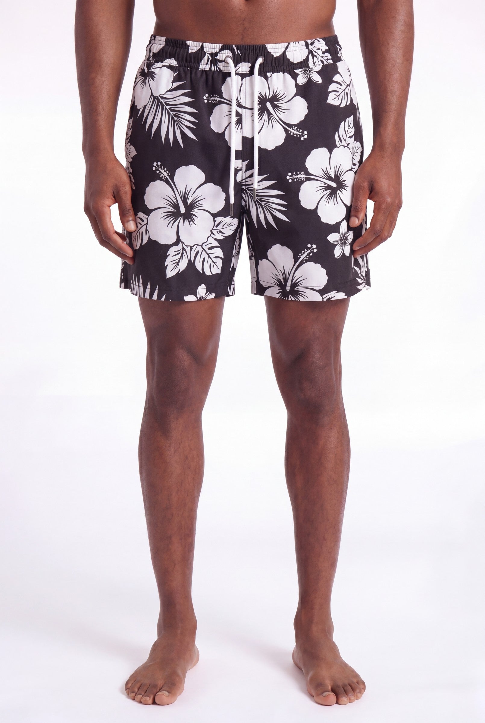 Men's Tropical Hibiscus Swim Shorts | Blackstone London