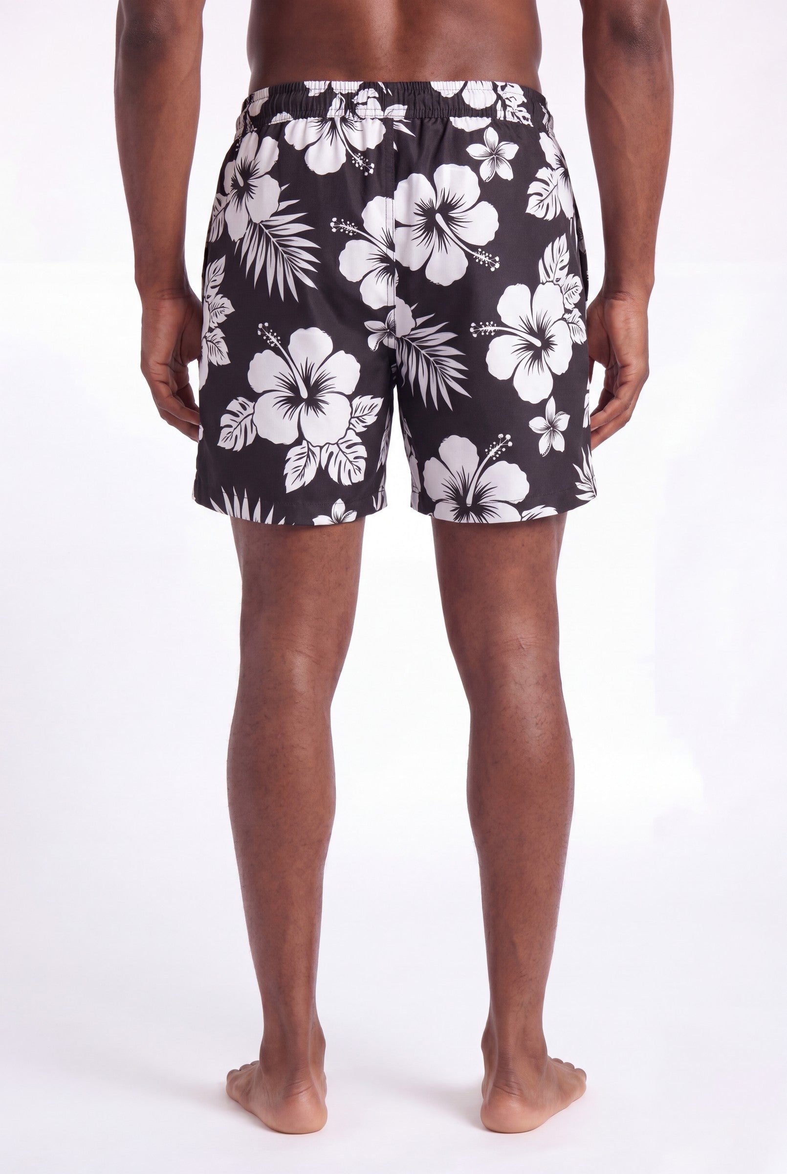 Men's Tropical Hibiscus Swim Shorts | Blackstone London