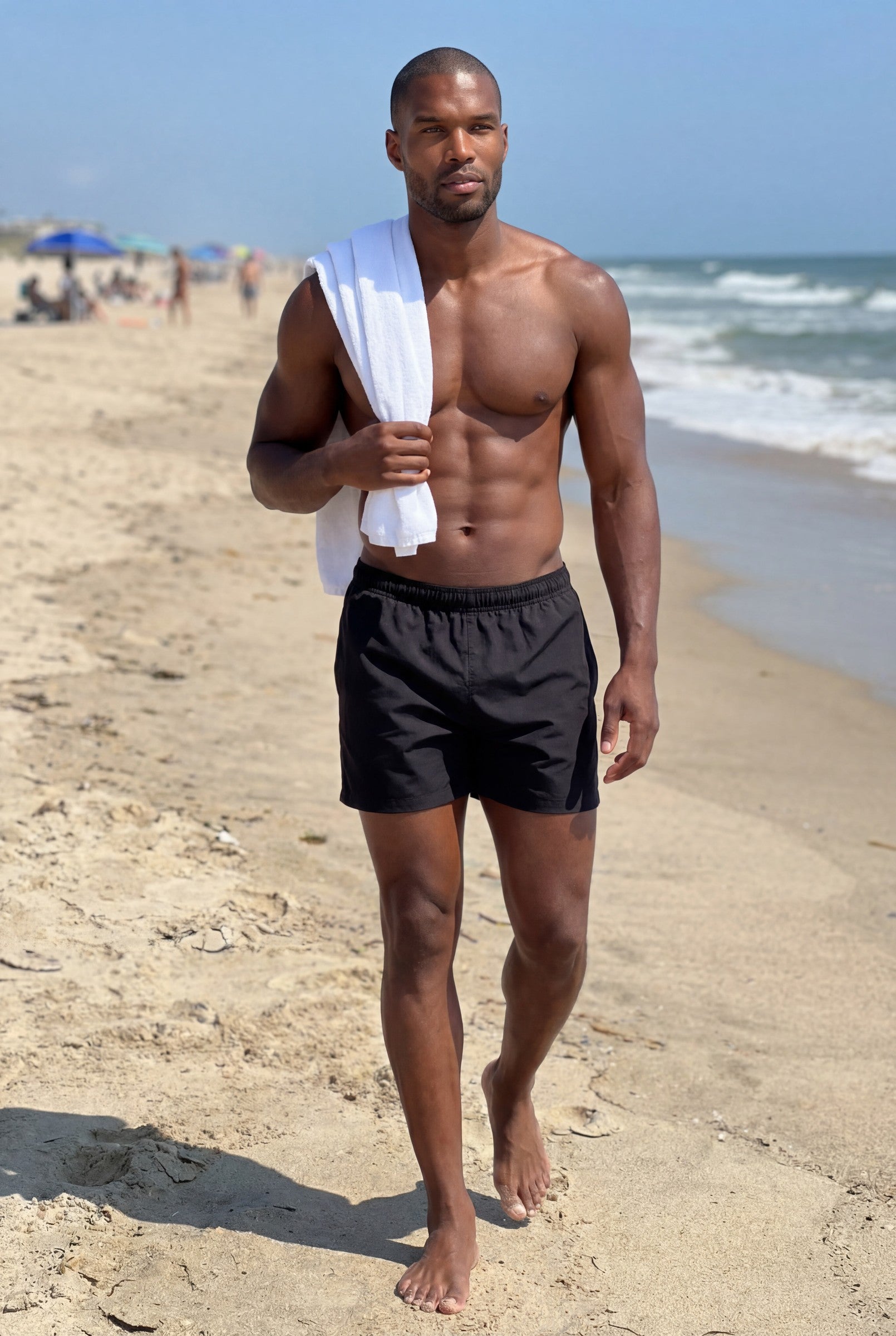 Men's Solid Resort Swim Shorts | Blackstone London